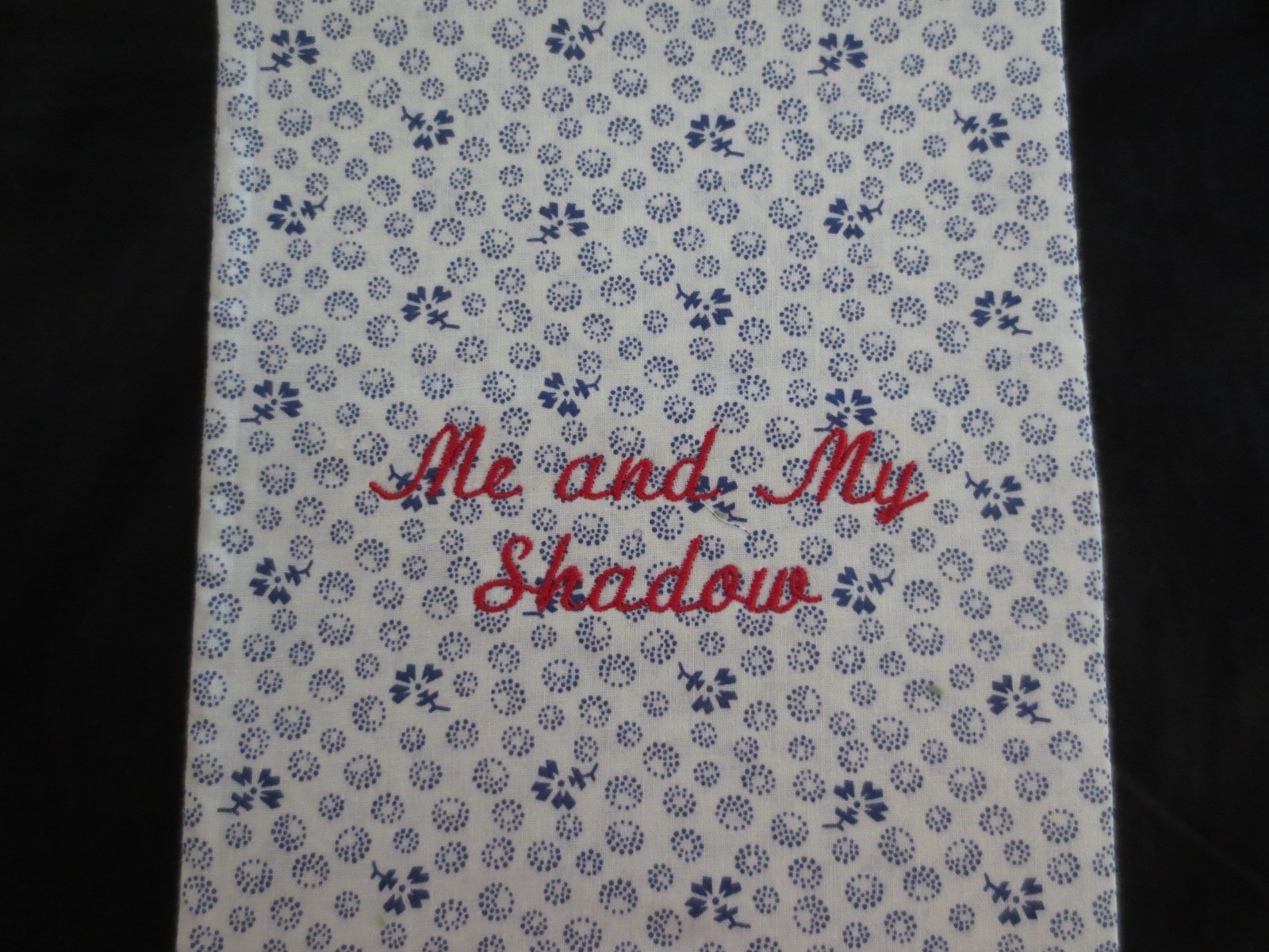 Handmade MACHINE EMBROIDERED Padded NOTEBOOK/JOURNAL COVER – 6-1/2″ x 9-1/2″