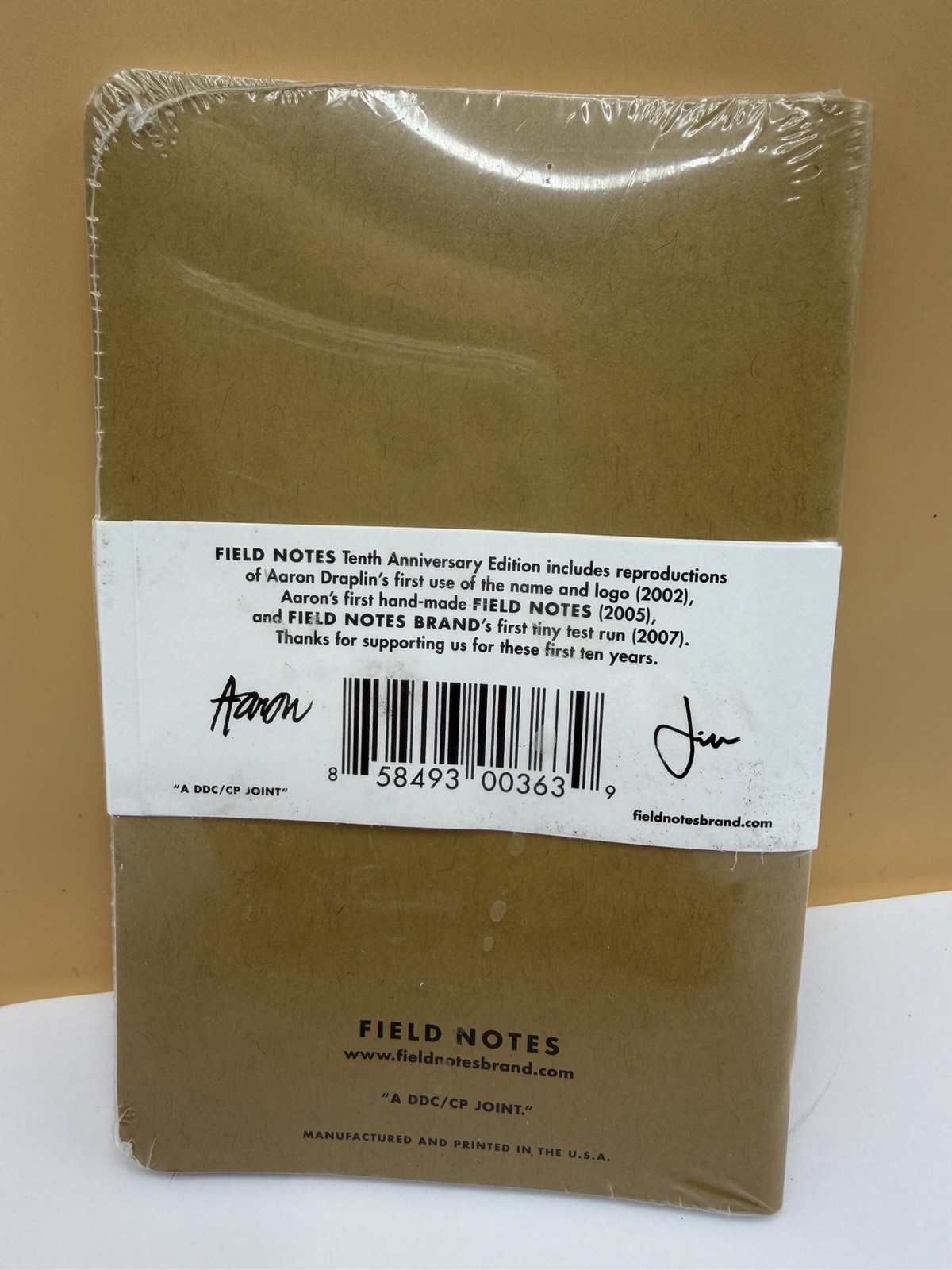 Field Notes 10th Anniversary Edition Sealed 3-Pack Memo Books Aaron Draplin