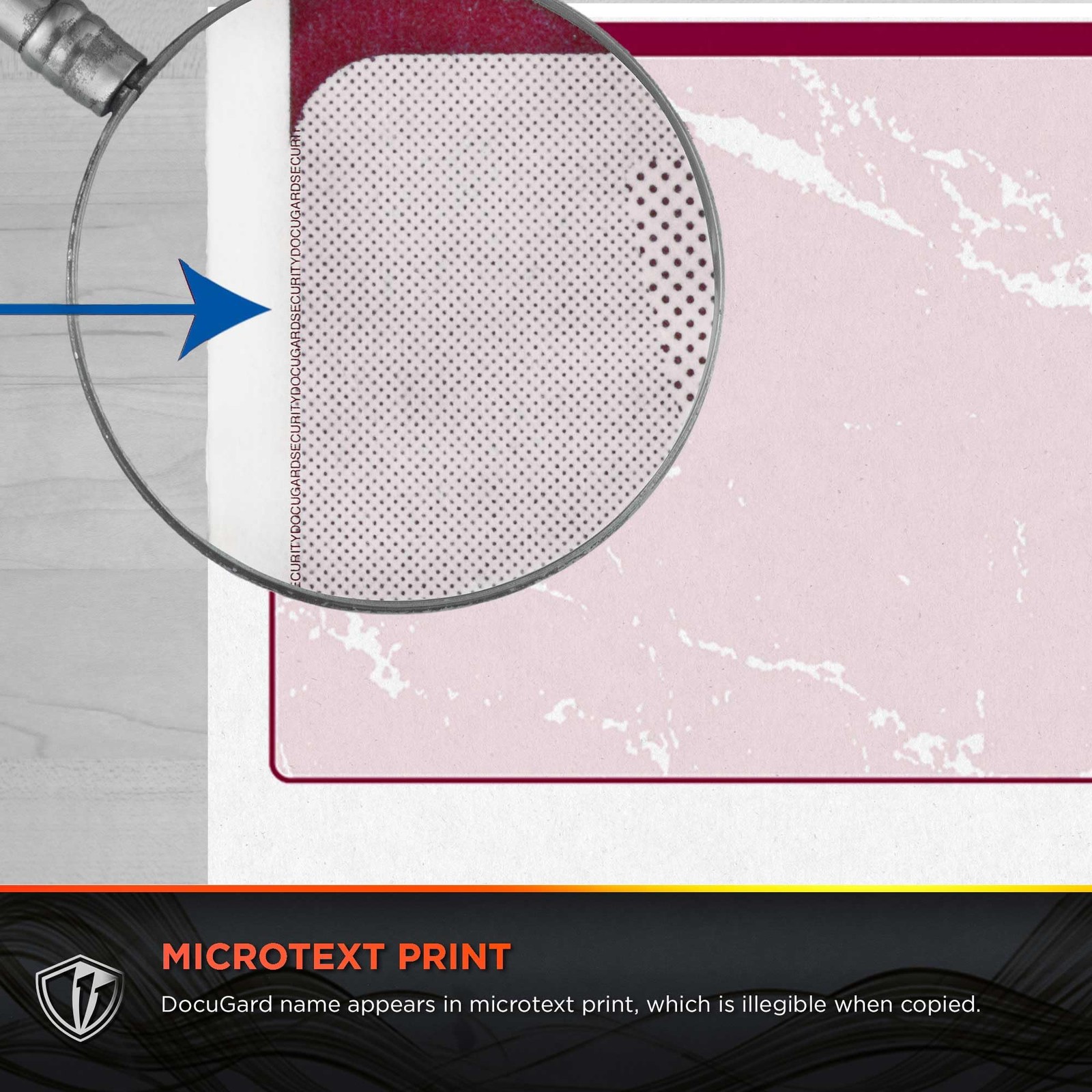 Standard Burgundy Marble Top High Security Check Paper – Laser/Inkjet Printer…