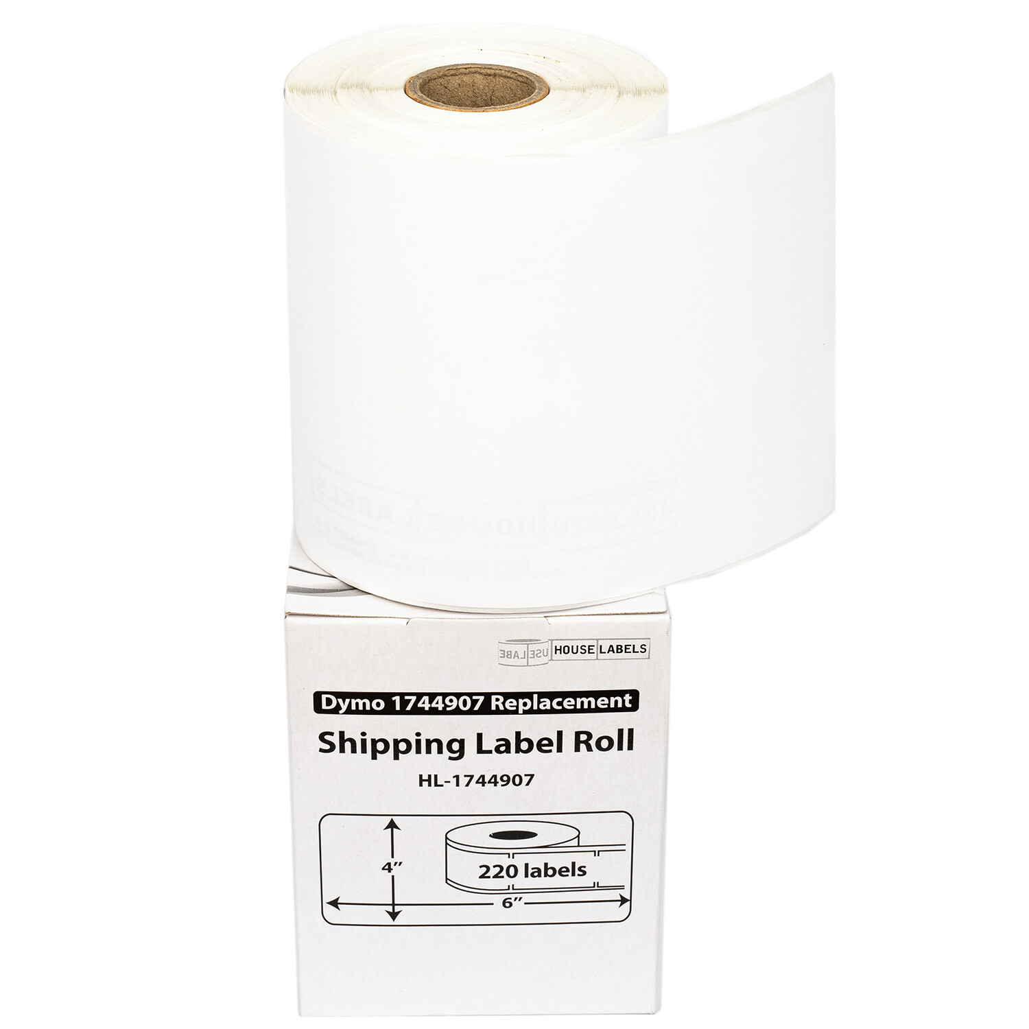 DYMO LW 1744907 4XL 4×6 (4″x6″) Direct Thermal Labels – (2) Rolls of 220