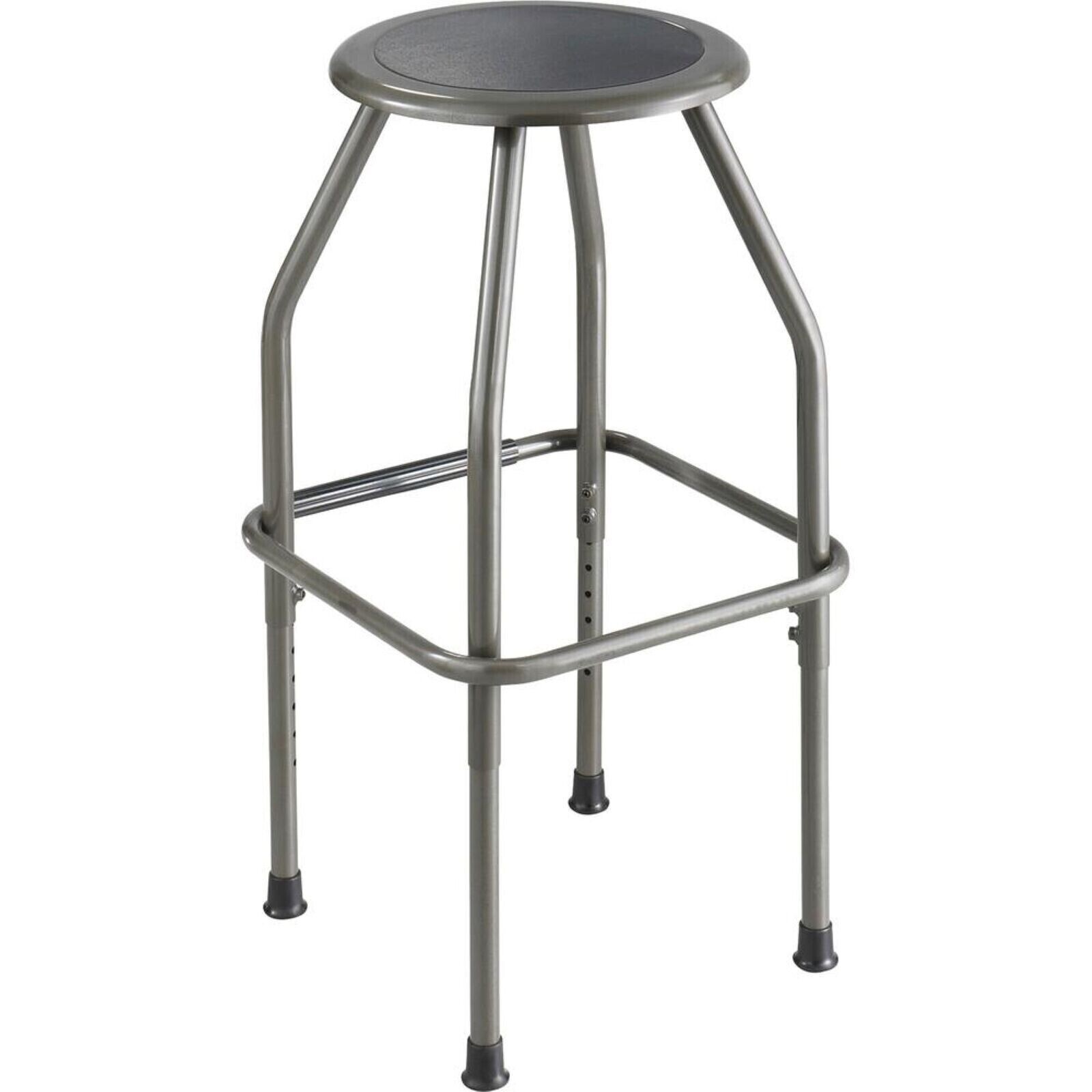 Safco 6666 Adjustable Height Diesel Stool-Polyurethane Seat-Powder Coated