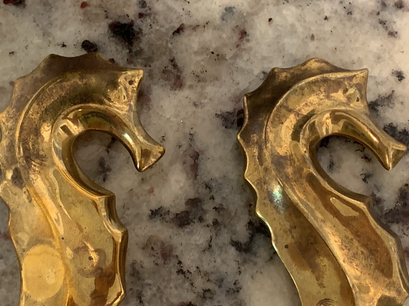 Jonathan Adler – Letter Opener & Magnifying Glass – Brass Seahorse