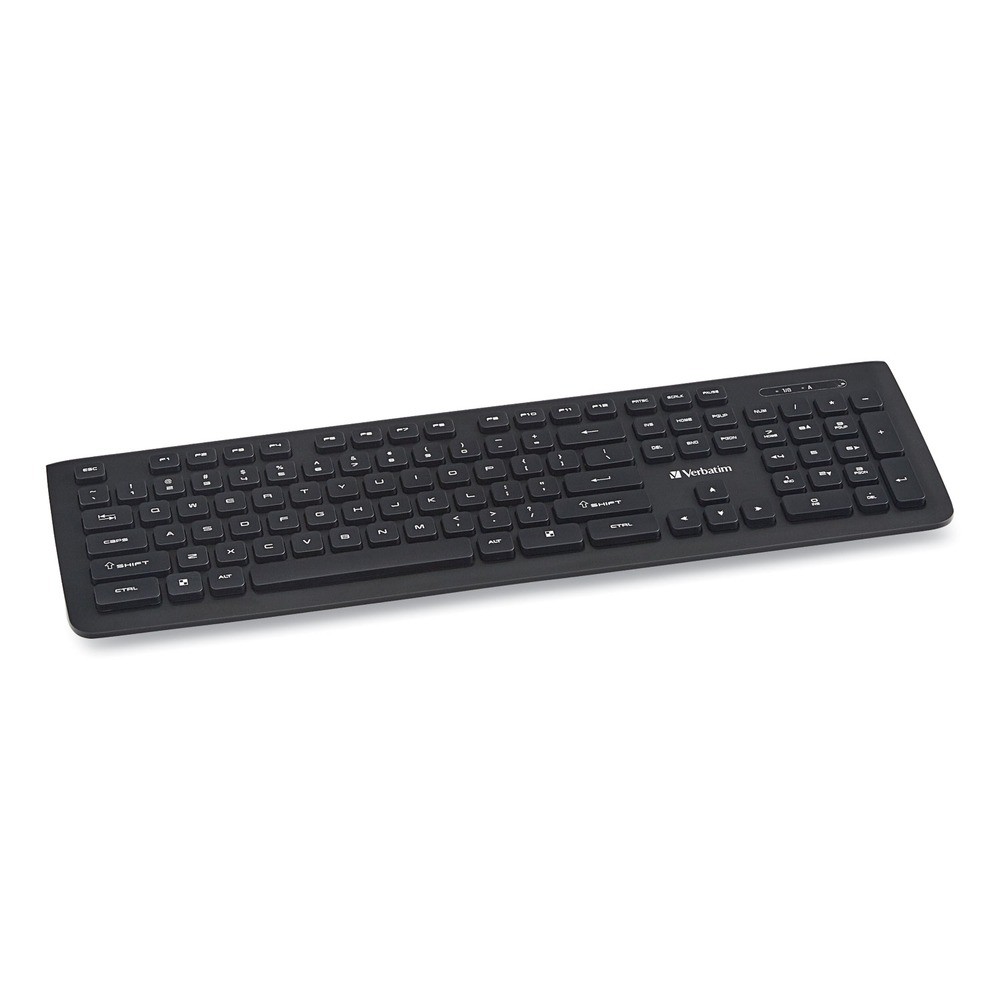 Verbatim 99793 Wireless Slim Keyboard, 103 Keys – Black New