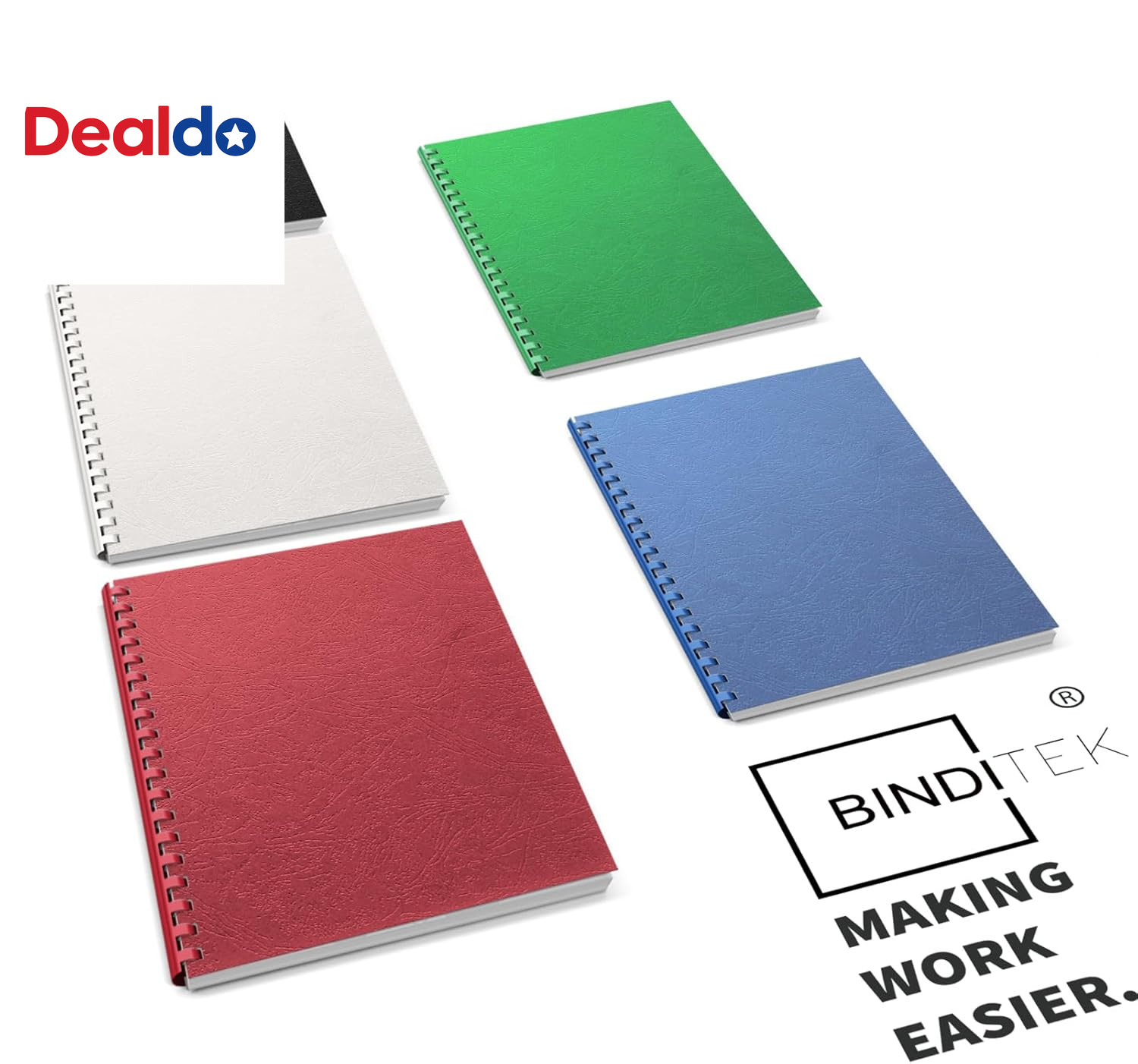 100 Pack 13Mil Grain Texture Paper Binding Presentation Covers, 8-1/2 X 11 Inche