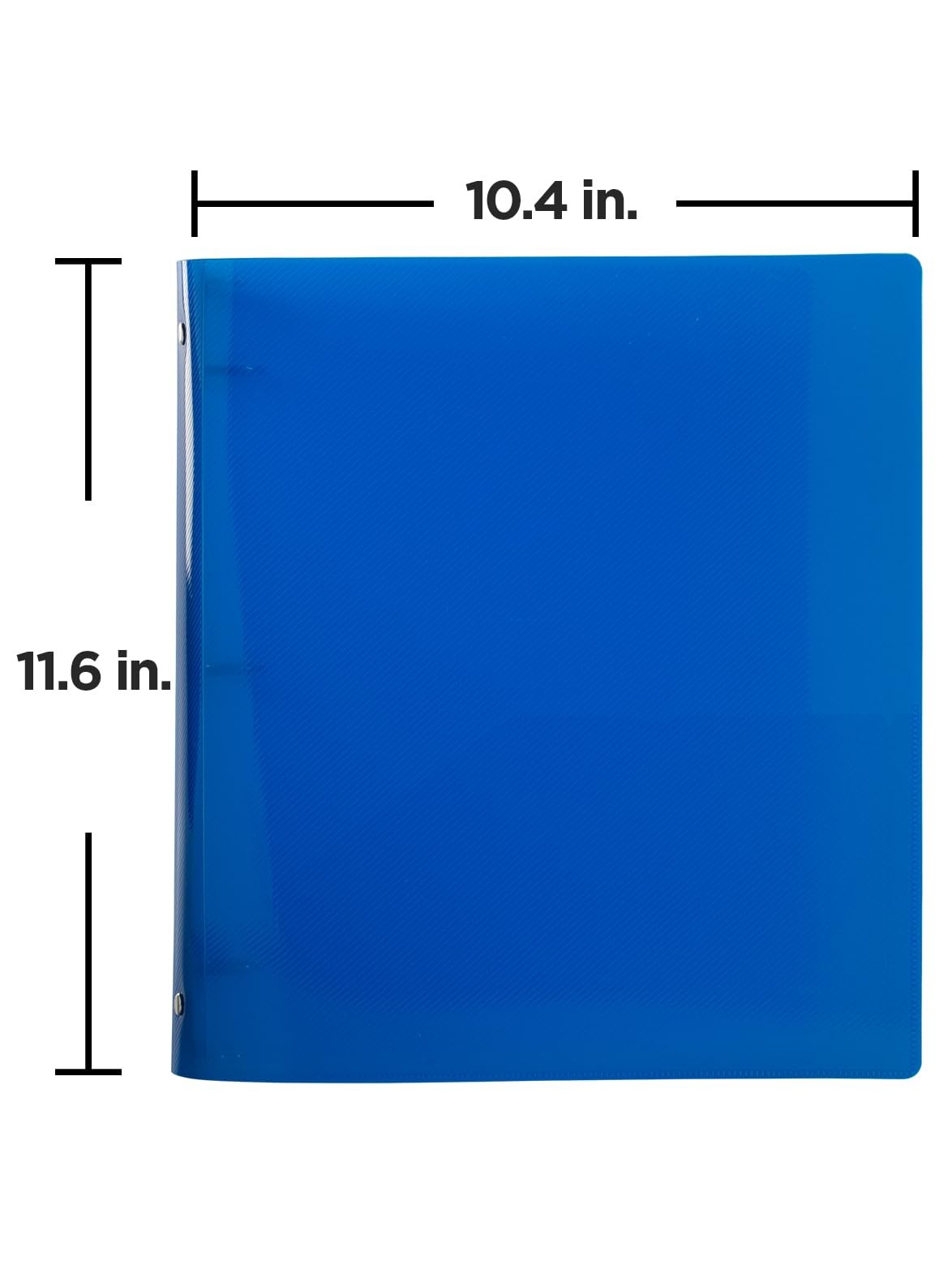 JAM PAPER Plastic 1 inch Binder – Blue 3 Ring – Sold 1 inch,