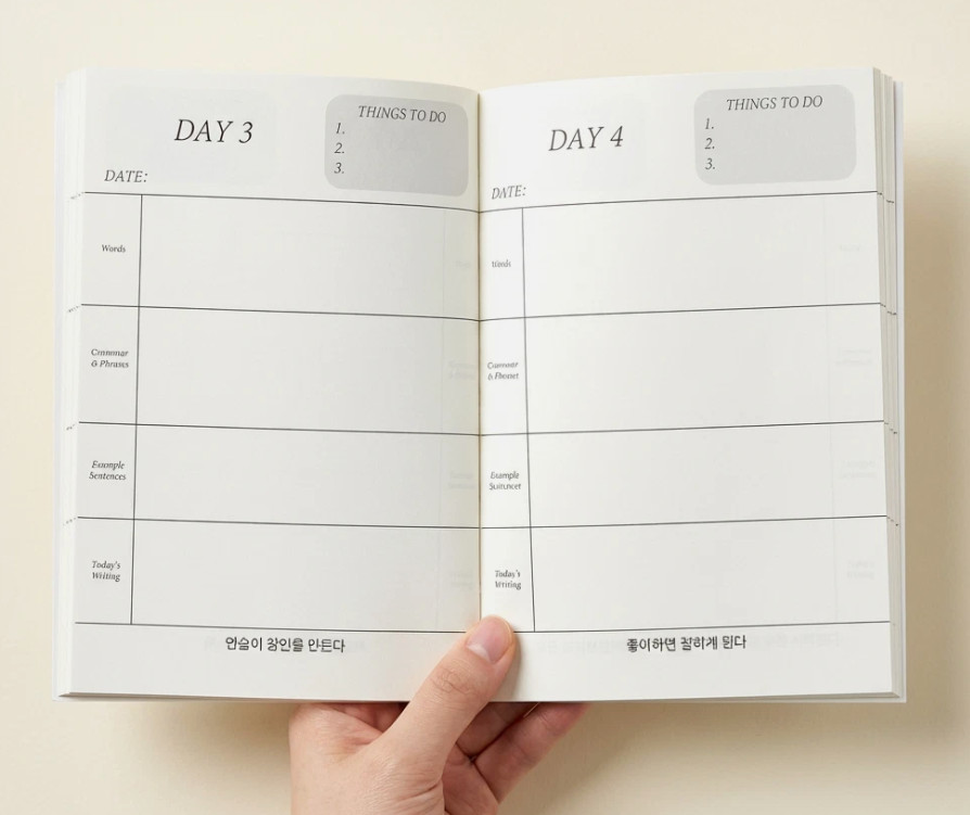 30-Day Language Diary (Study Planner for language)