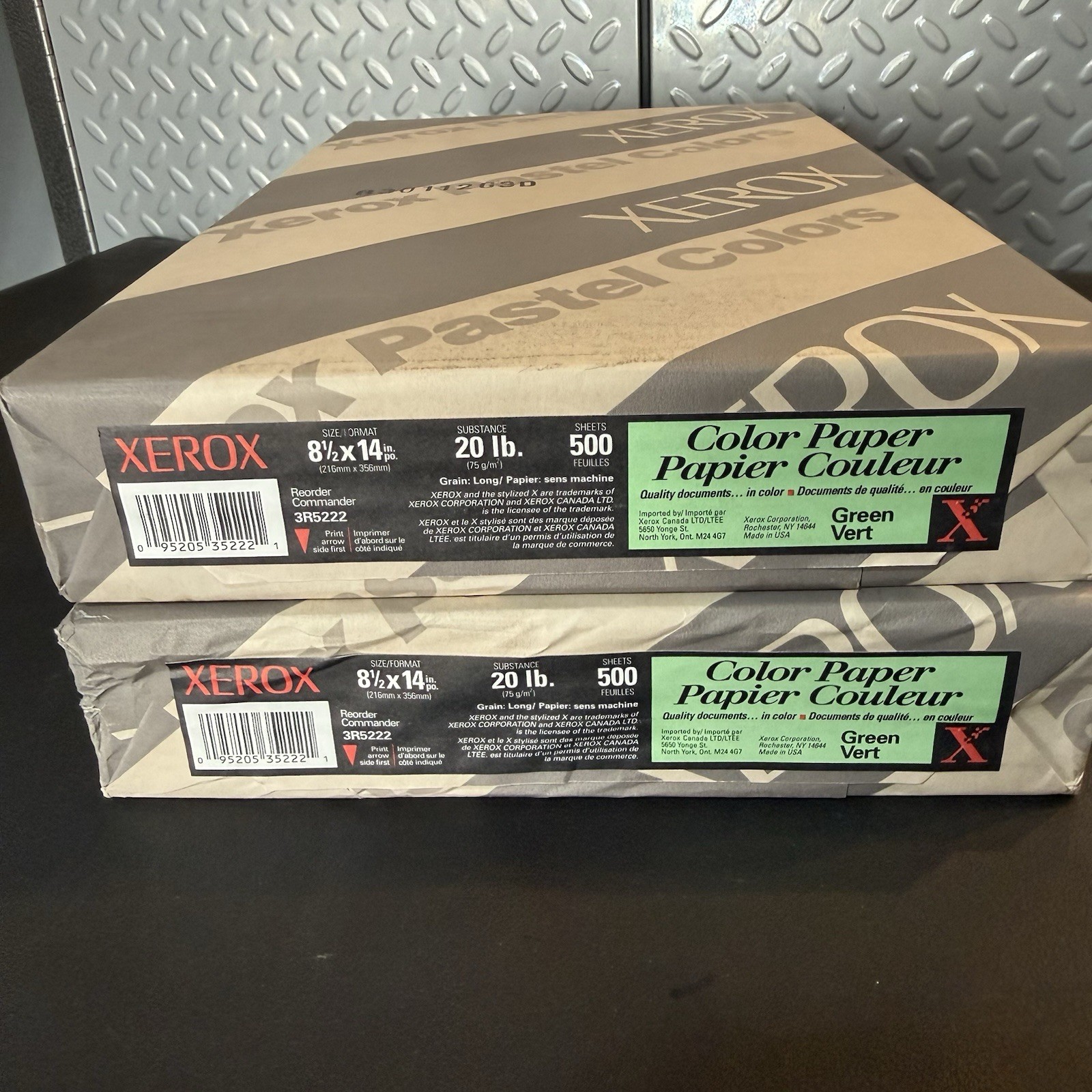 Xerox Color 20 lb 1000 sheets printer paper Green – 2 Packs – (8.5” x 14”)