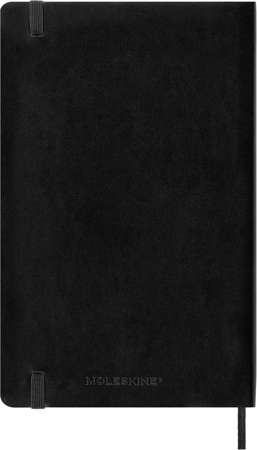 Moleskine Classic Notebook, Soft Cover, Large (5″ x 8.25″) Large, Black