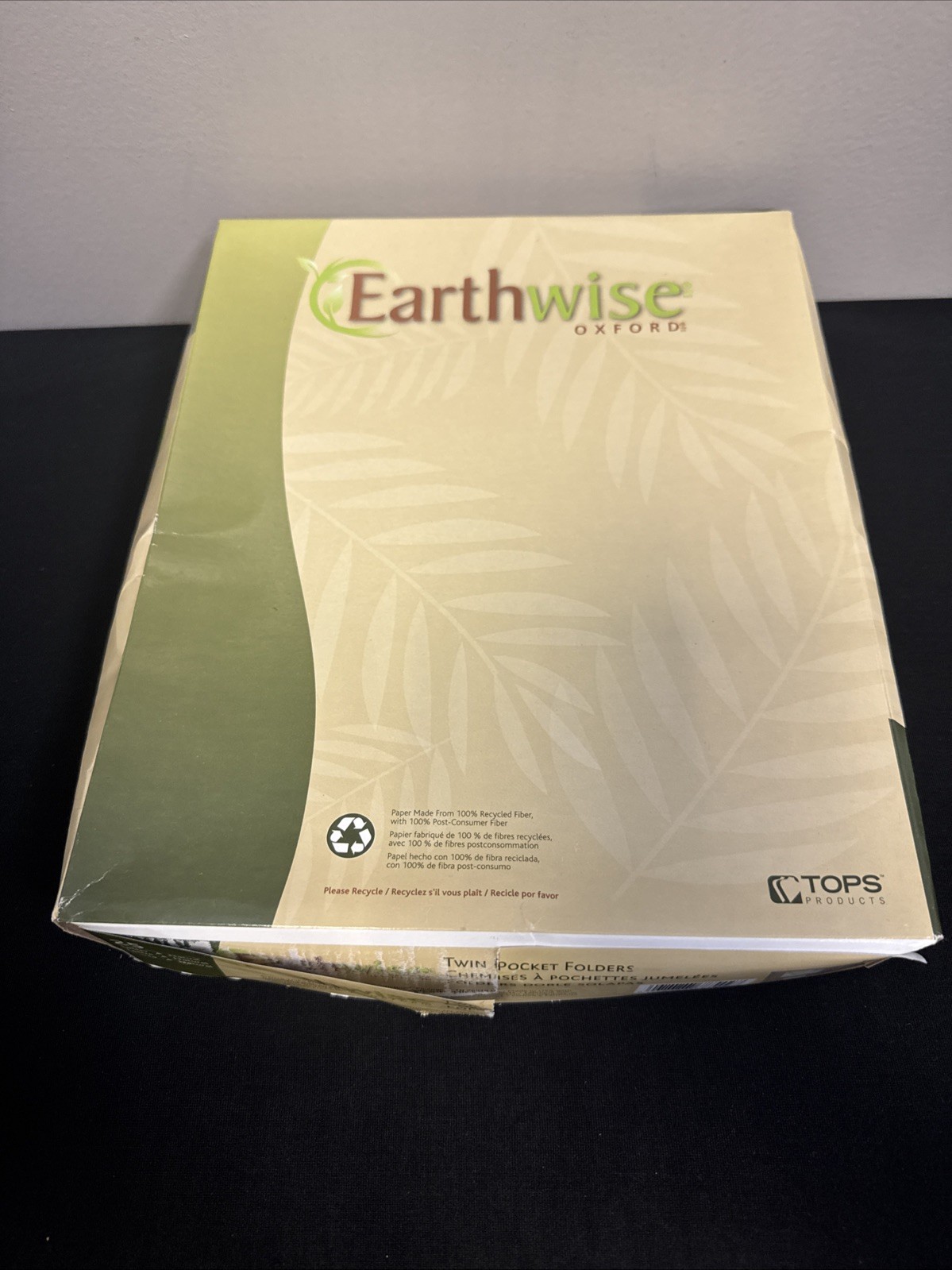 2X Earthwise by Oxford Two-Pocket Folders Natural Letter Size 25 per Box 78542