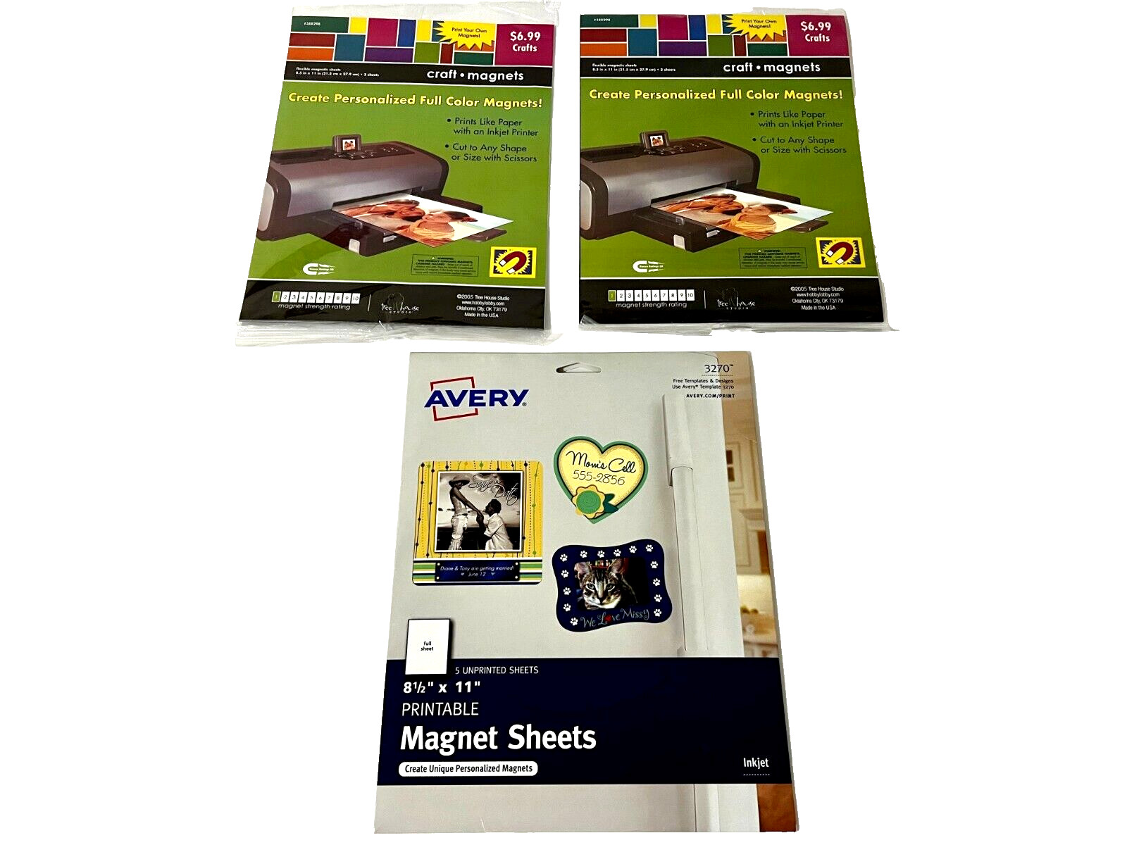 Magnet Printable Avery 3270 Sheets 5-Pack Plus 2-3 packs Hobby Lobby 8 1/2 x 11