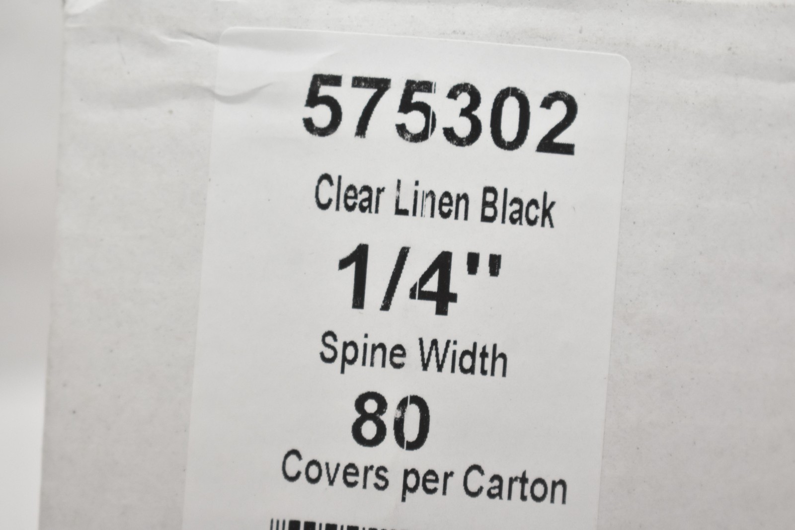 Coverbind Clear Matte Linen Backs Thermal Binding Covers 1/4in 11×8.5 80 Pack