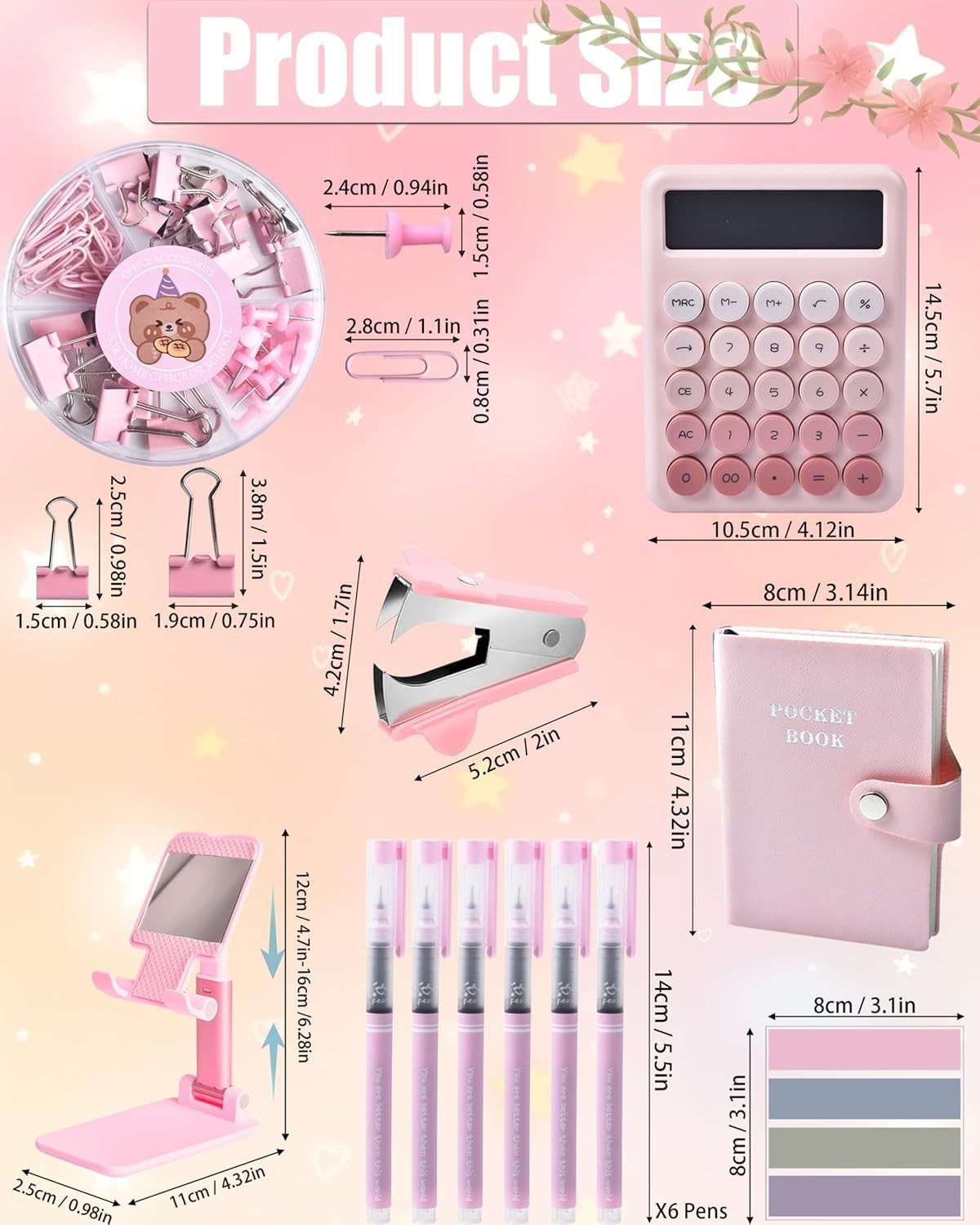 Comprehensive Pink Desk Organizers Set – 21 Pieces for Ultimate Workspace Style!