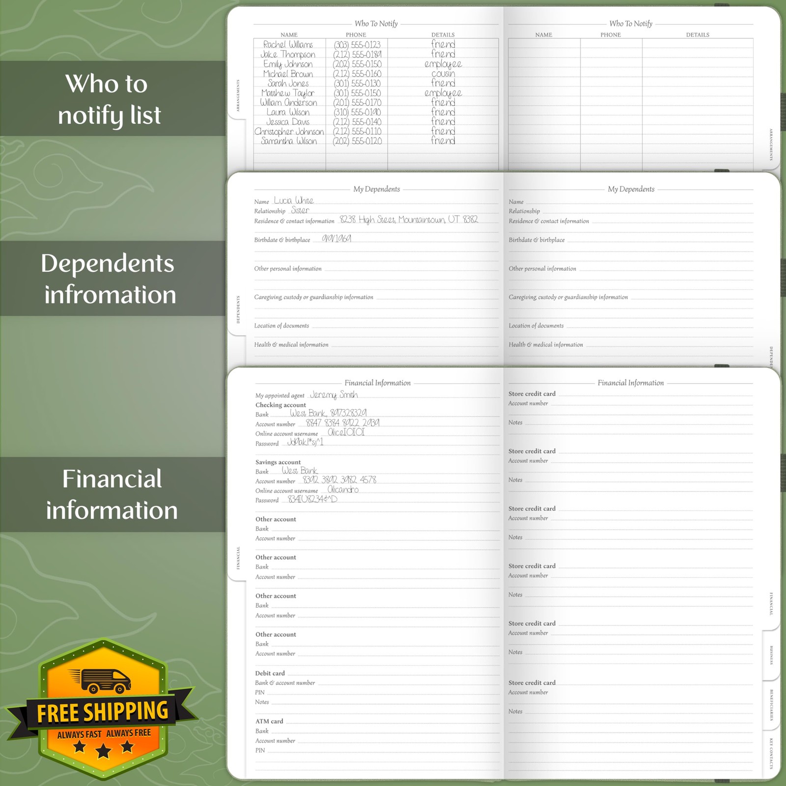 Legend Planner End of Life Workbook Cypress 10″x7″