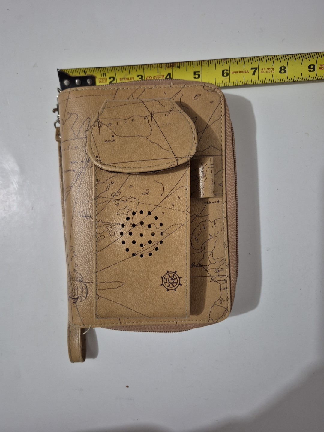 Vintage 1998-2001 Daily/Monthly 6 Ring Planner Attached Cell Phone Case 8″x6″