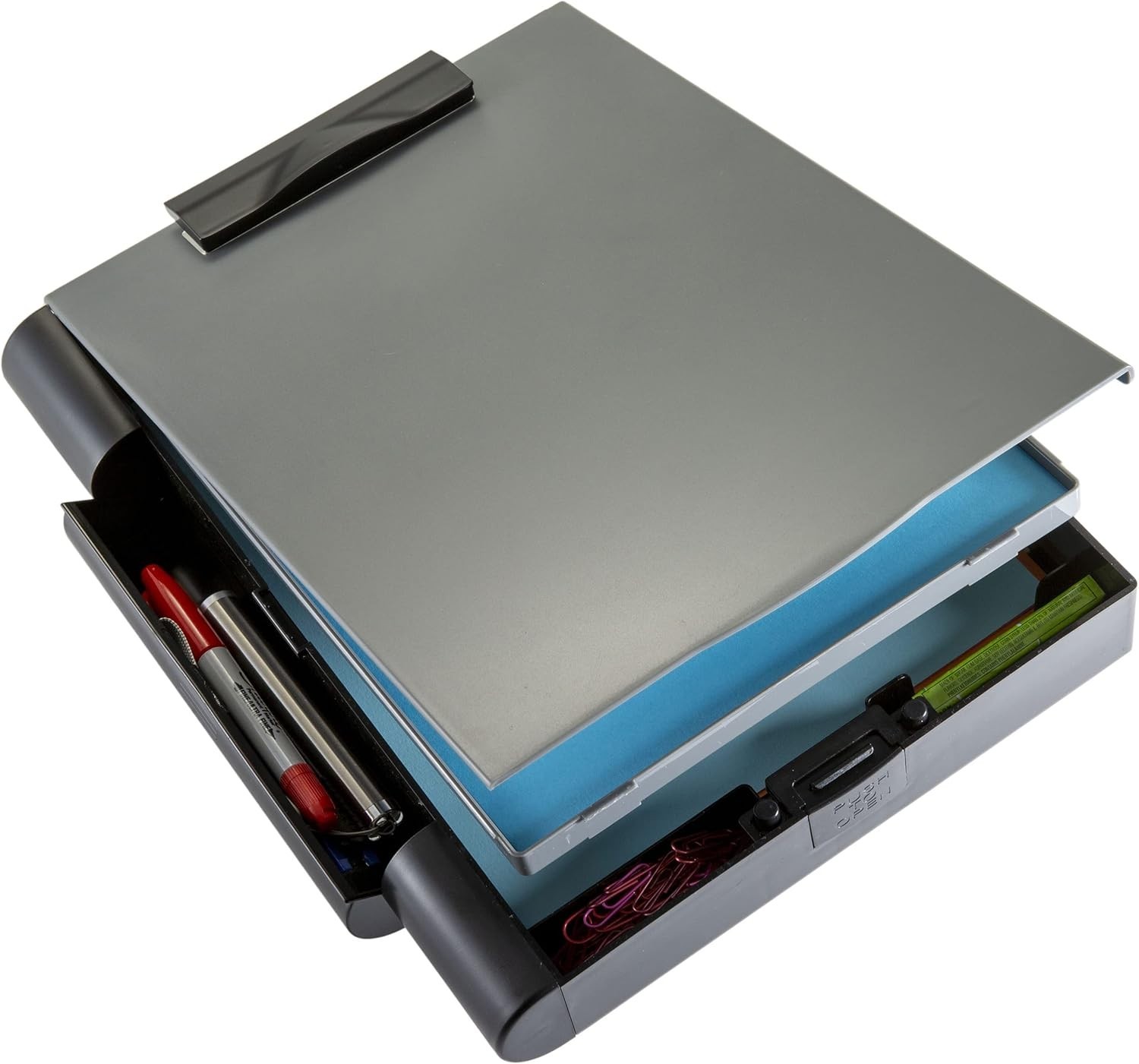 Double Storage Clipboard, Form Holder with 2 Compartments, Magnetized Storage…