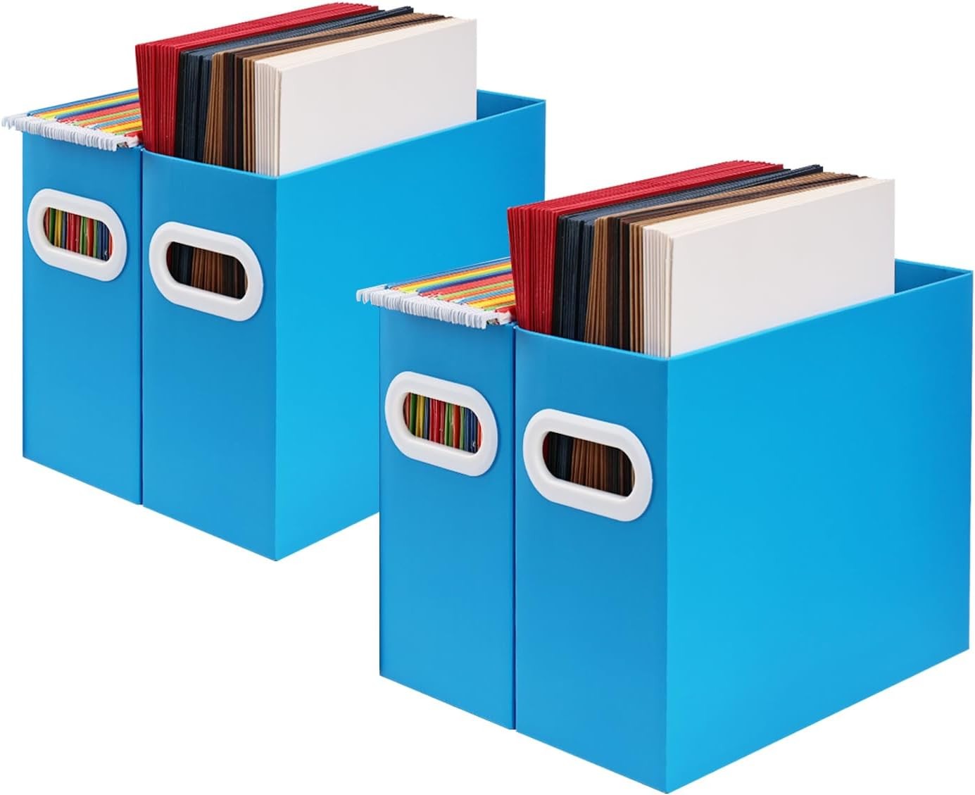 Hanging File Organizer Cardboard File Folder Organizer Letter Size Desk