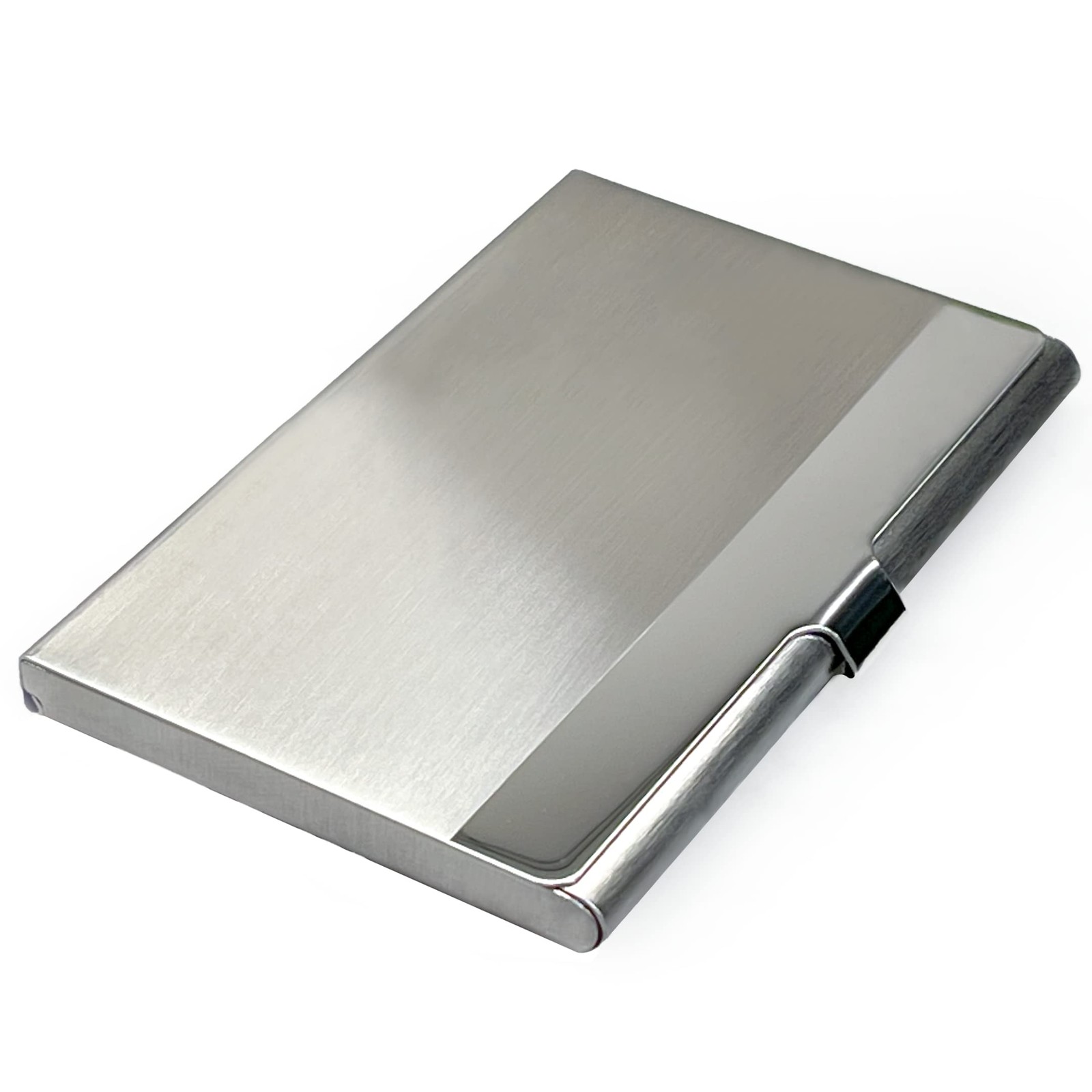 Business Card Holder, for Men and Women, Slim Minimalist Design Case, Stainless