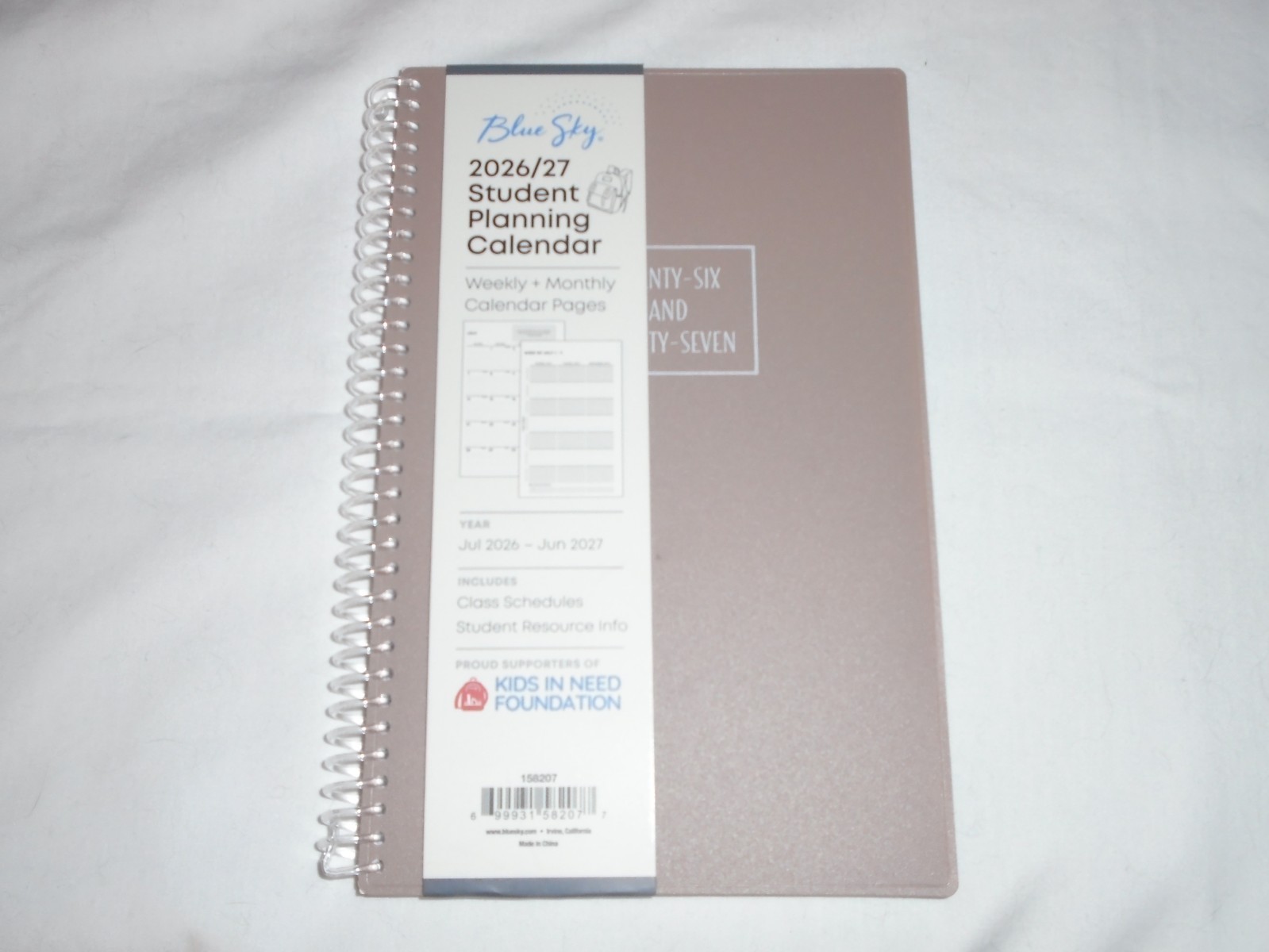 2026/27 Blue Sky Student Planning Calendar 5″ x 8″ Weekly & Monthly Pages – NEW