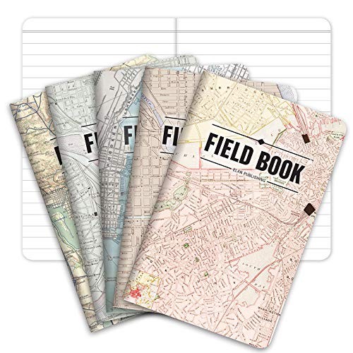 5 Pack 3.5 X 5.5 Blank Field Notebooks Lined Memo Pads Journal 48 Pages