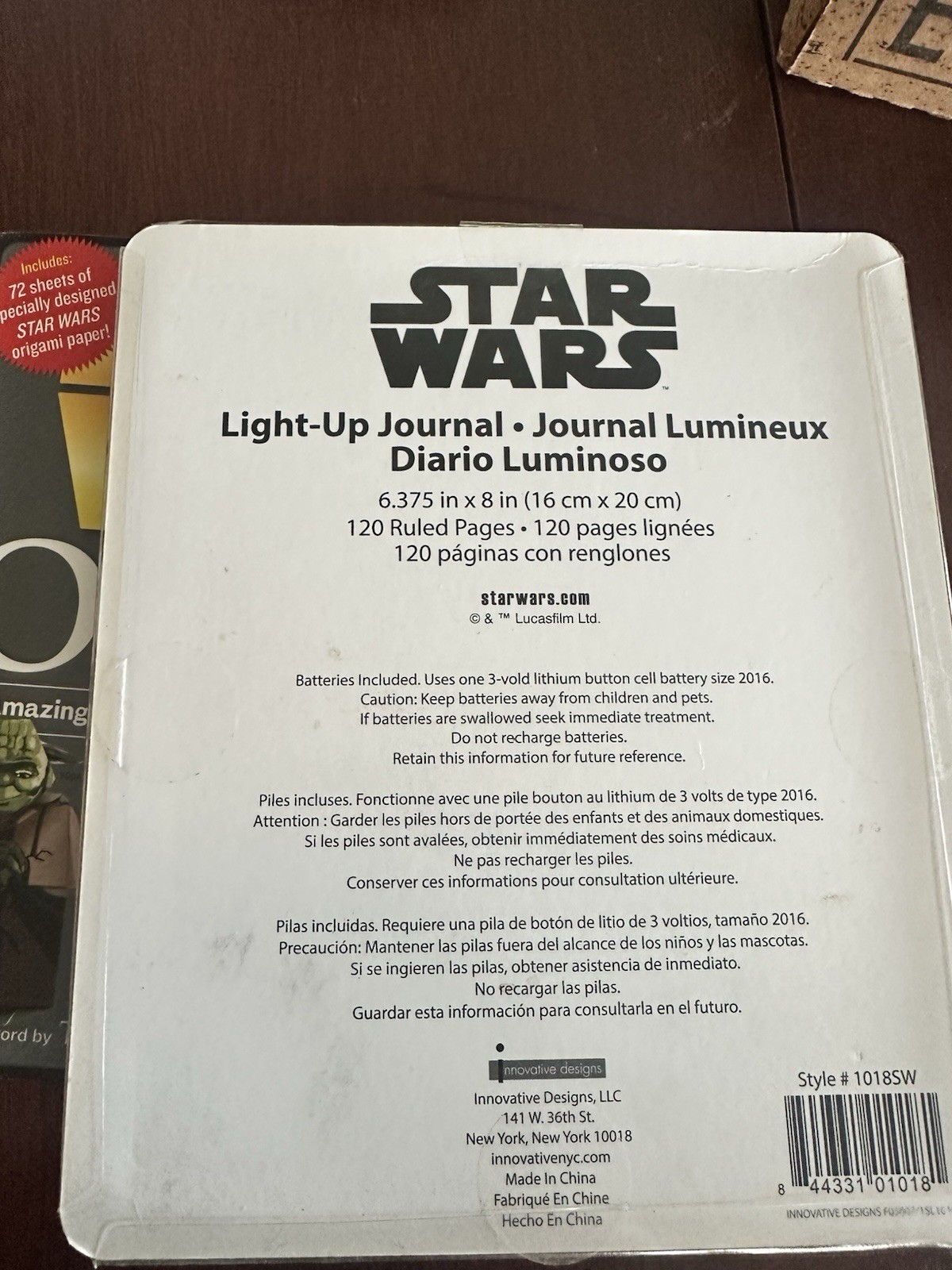 Star Wars General Phasma Innovative Designs Light-Up Journal