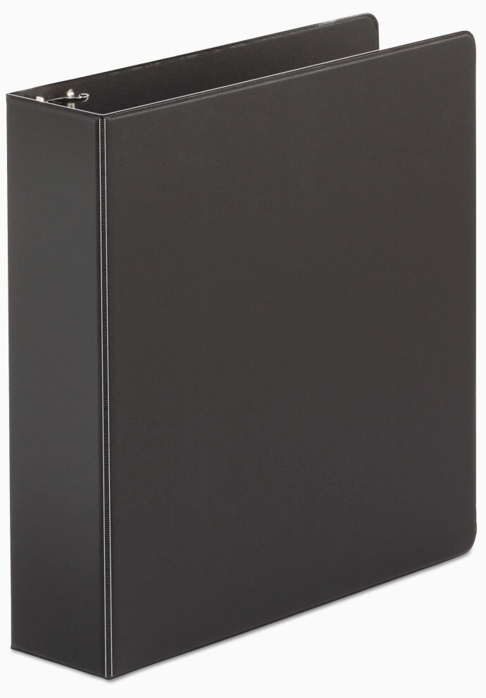 ***(Lot Of 12) 34401 Economy 11 in × 8.5 in × 2 in, 3-Ring, Non-View Binder***