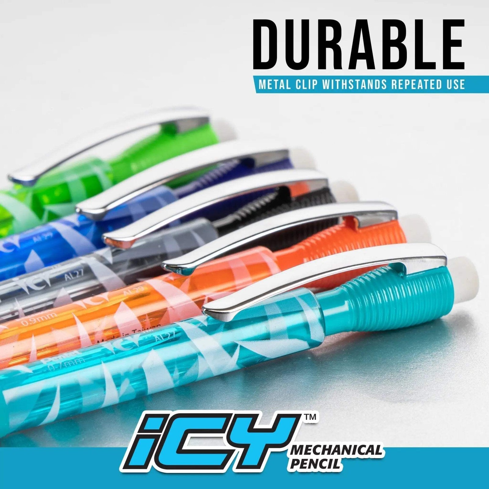 Pentel Icy Razzle-Dazzle Mechanical Pencil, (0.7mm), Assorted Barrels, Color May