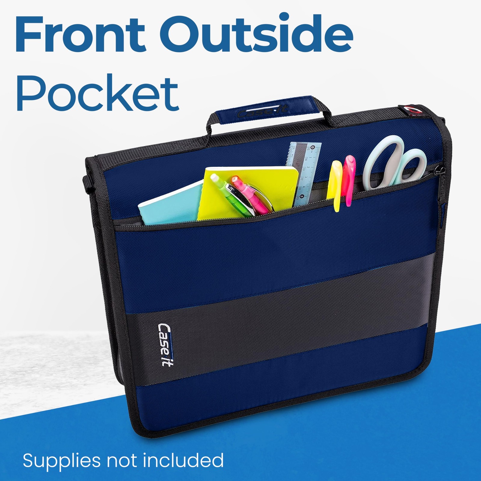 Case-it Classic Zipper Binder | 2-Inch O-Rings, 350 Sheet Capacity, Multiple …