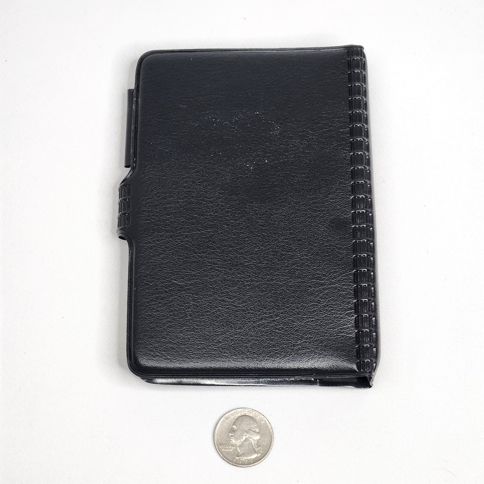 Day Runner Concorde Mini Planner Black Faux Leather 6 Rings Undated Month Pages
