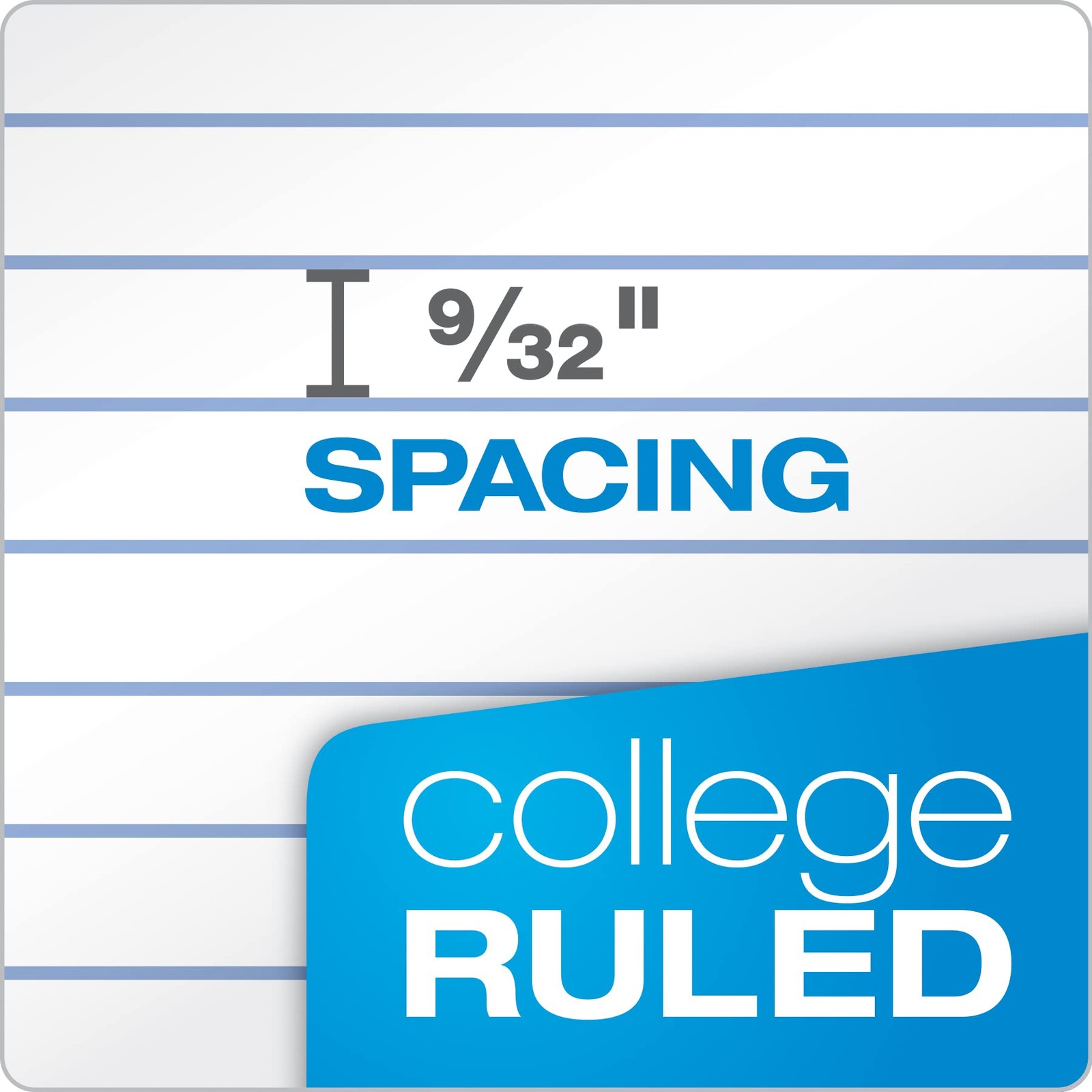 2000 Sheets College Rule Loose Leaf Paper, 8.5″ x 11″, 3-Hole Punched, 4 Packs
