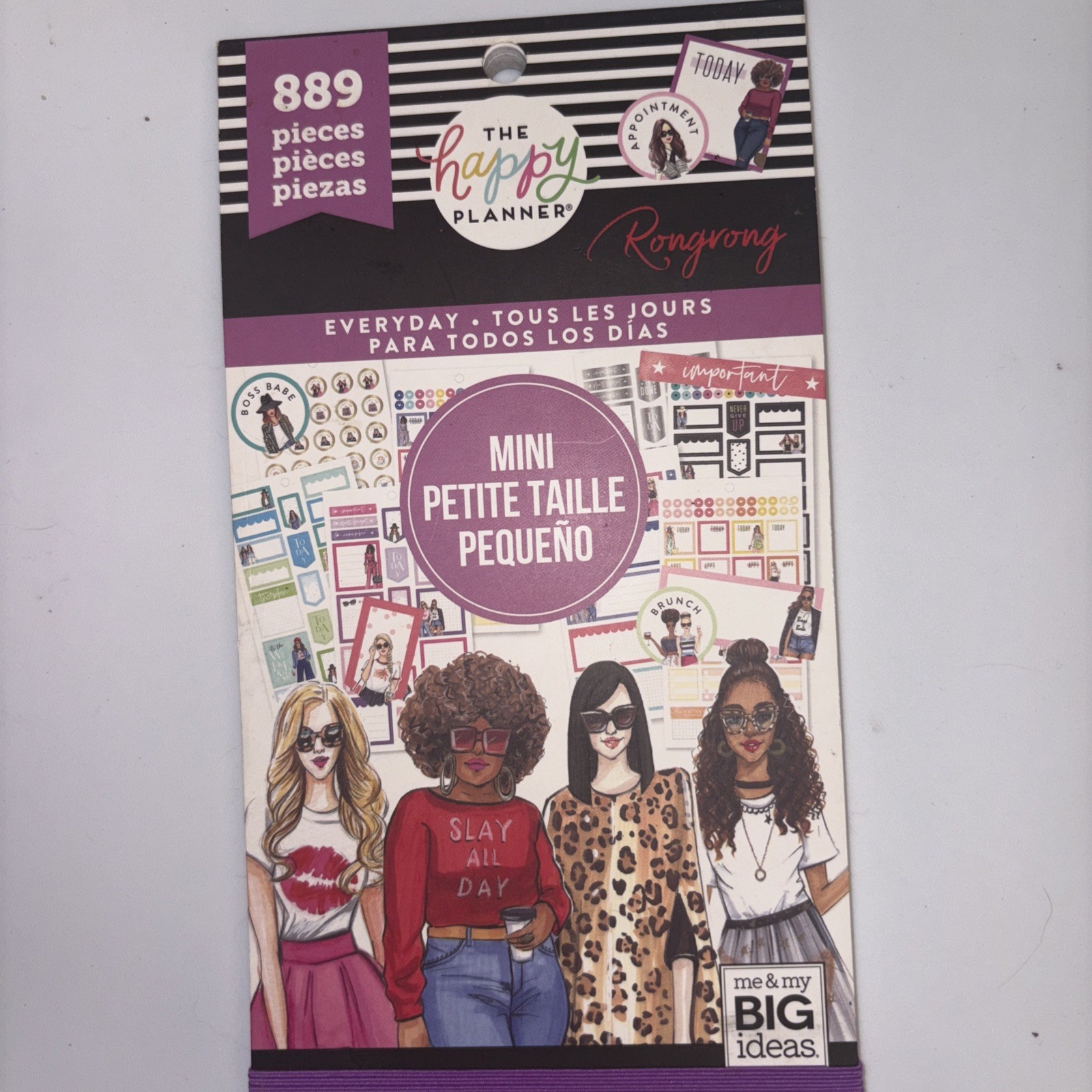 The Happy Planner MINI Sticker Book EVERYDAY 889 Pieces Rongrong Edition