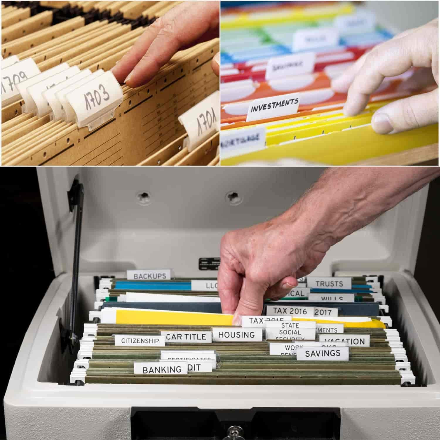 File Folder Tabs, 100 Sets Hanging File Folder Labels 2″ Tabs and Inserts for H