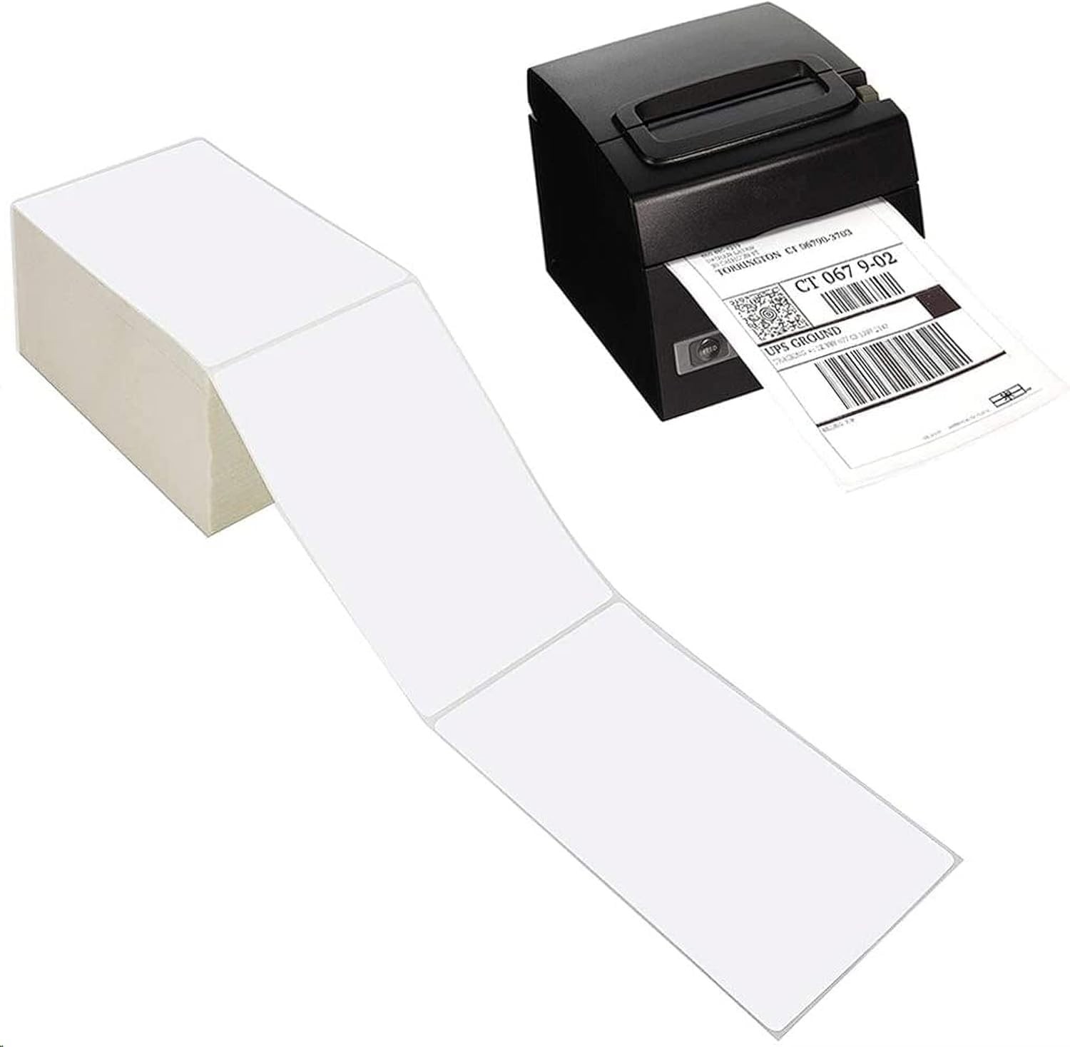 Pack of 100 4 x 6 Thermal Shipping Labels for Direct Thermal Printers