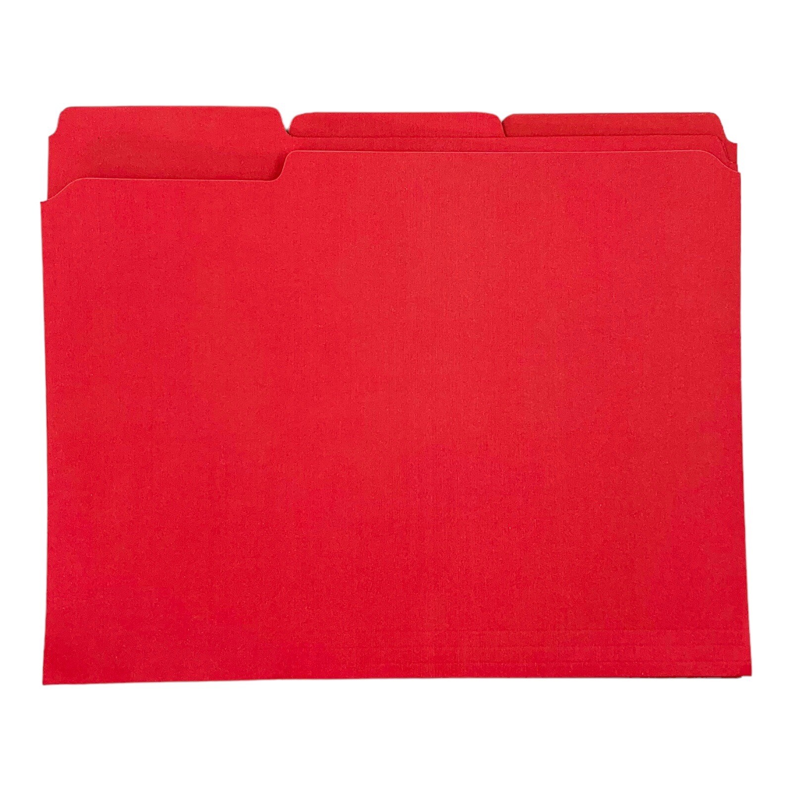100 Folders Pendaflex Red Letter Size File Folders with Interior Grid 1/3 Cut