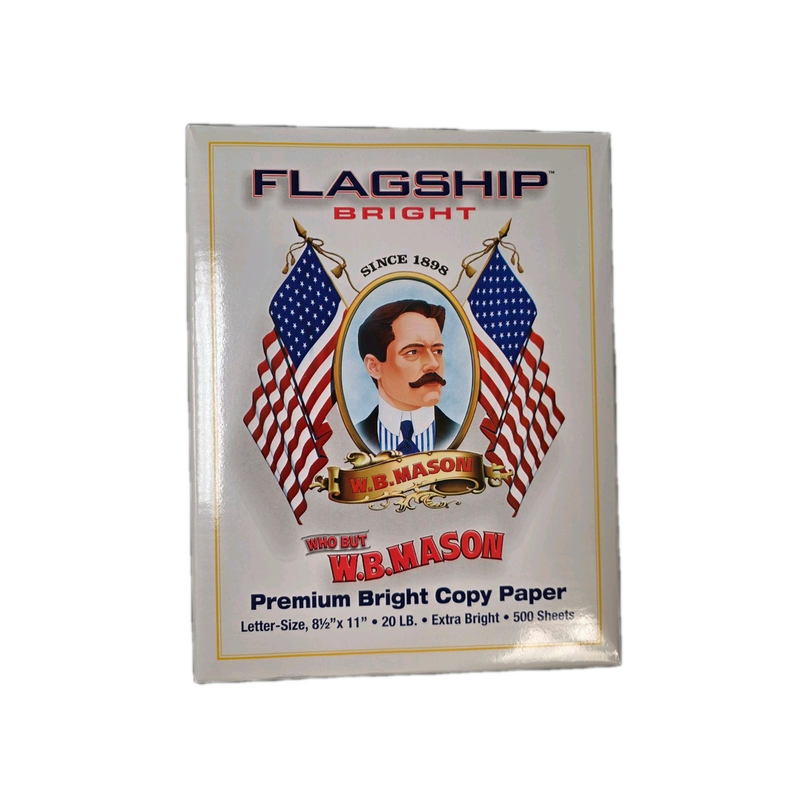Flagship 8 1/2 x 11 Copy Paper WB MASON 500 Sheets per pack 98 brightness