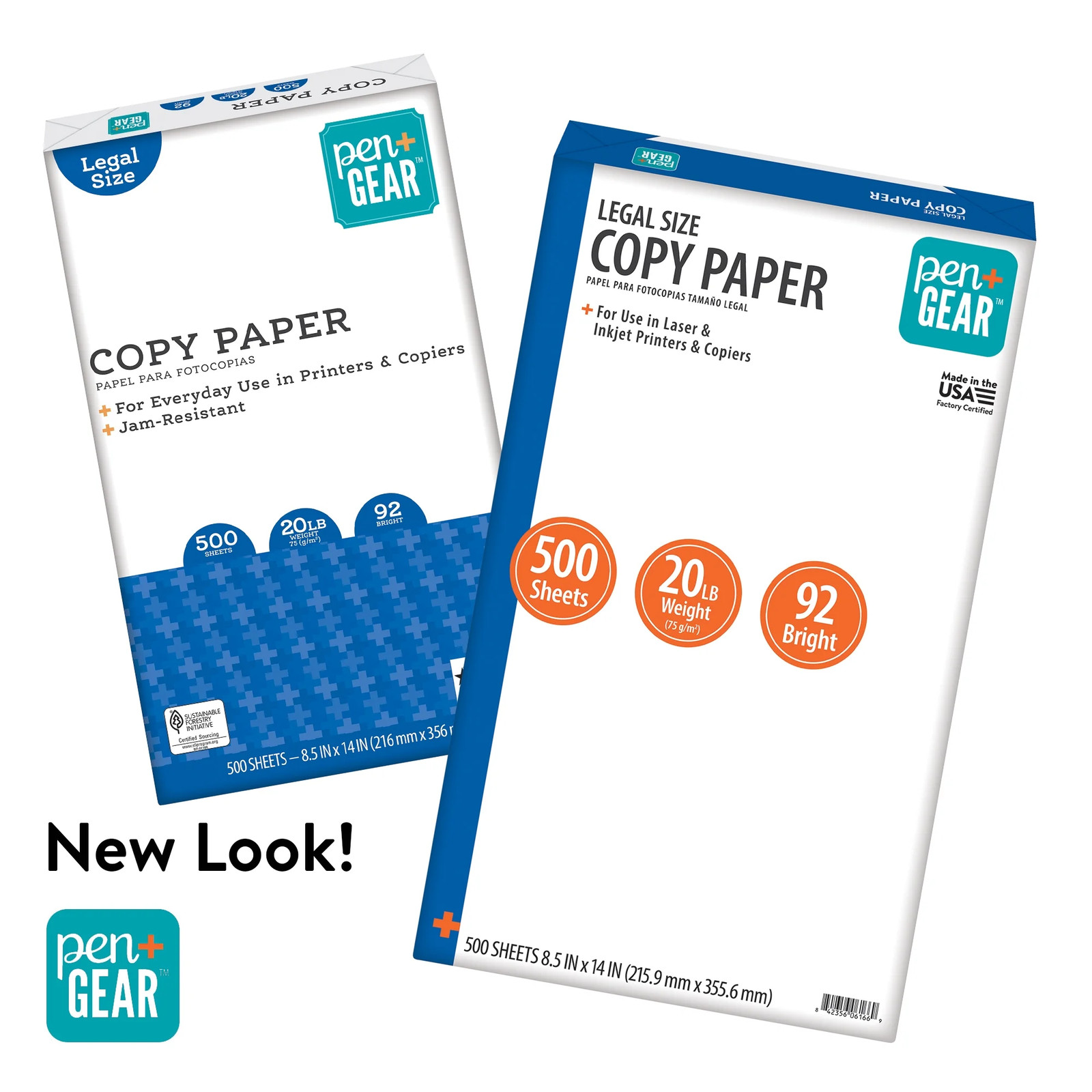 Copy Paper, 8.5″ X 14″, Legal Size, 92 Bright, White, 20 Lb., 1 Ream (
