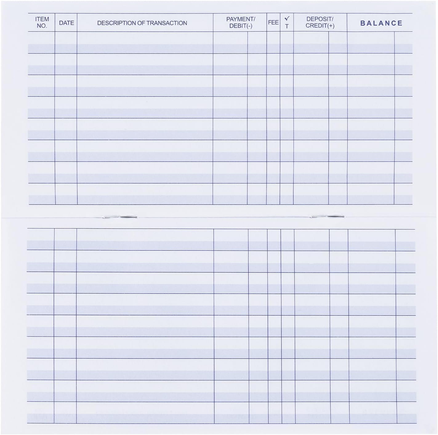 12/20 Checkbook Register,Check Registers for Personal,Blank Ledger Transaction