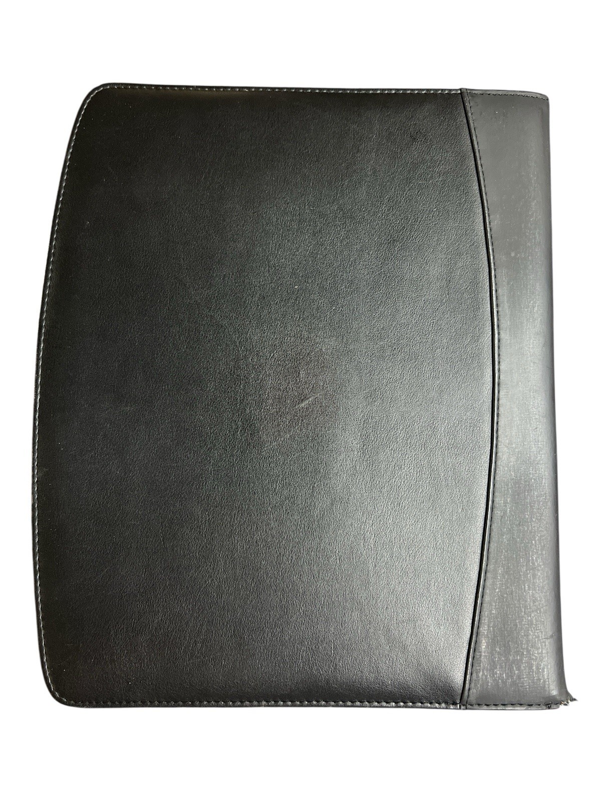 Microsoft Black Leather Business Portfolio Organizer Vintage READ