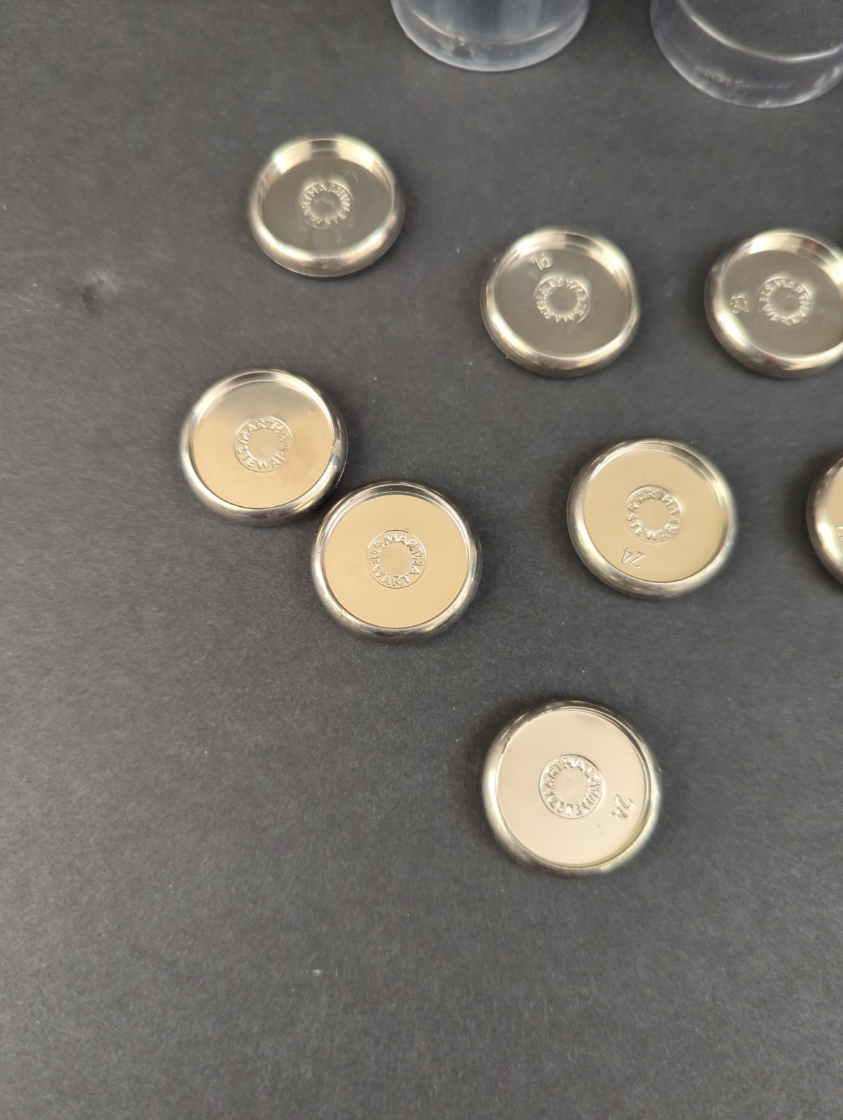 LEVENGER Circa Discs Set Of 11 SILVER ALUMINUM 1 Inch ADS5225SL