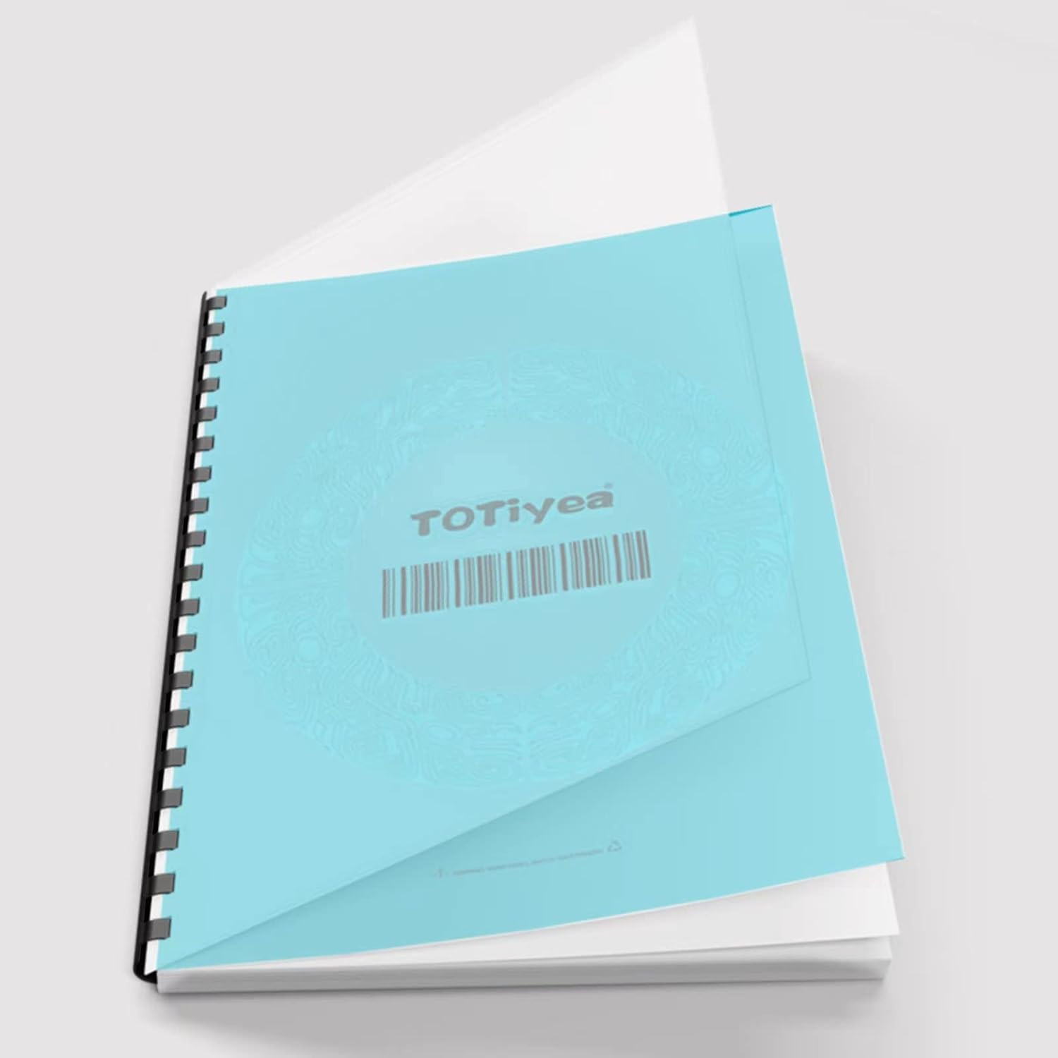 100 Pack 12 Mil PVC Binding Presentation Covers, Clear Report Covers for Binding