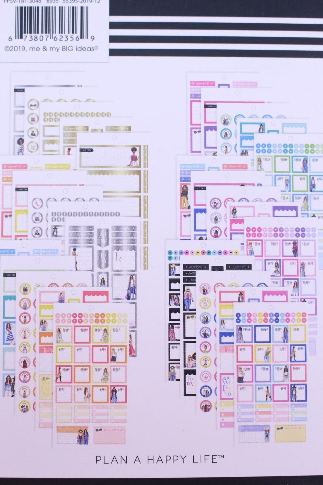 NEW The Happy Planner Sticker Sheet Book Mini Hobby Lobby EVERYDAY Rongrong 889