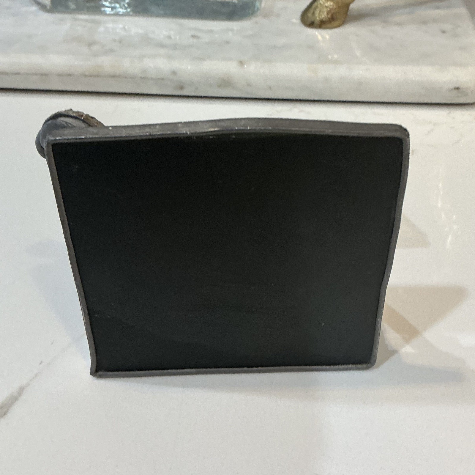 Vintage Stained-Glass Business Card Holder By Carl Goeller FREE SHIPPING VGC