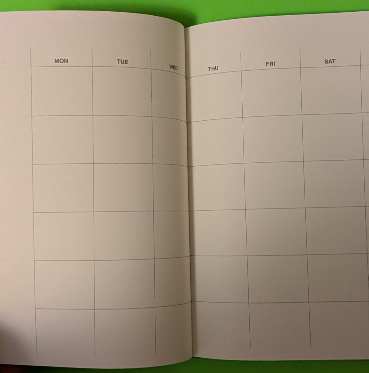 Undated Monthly Weekly Planner notebook MUJI Japanese HIGH QUALITY 88 sheets