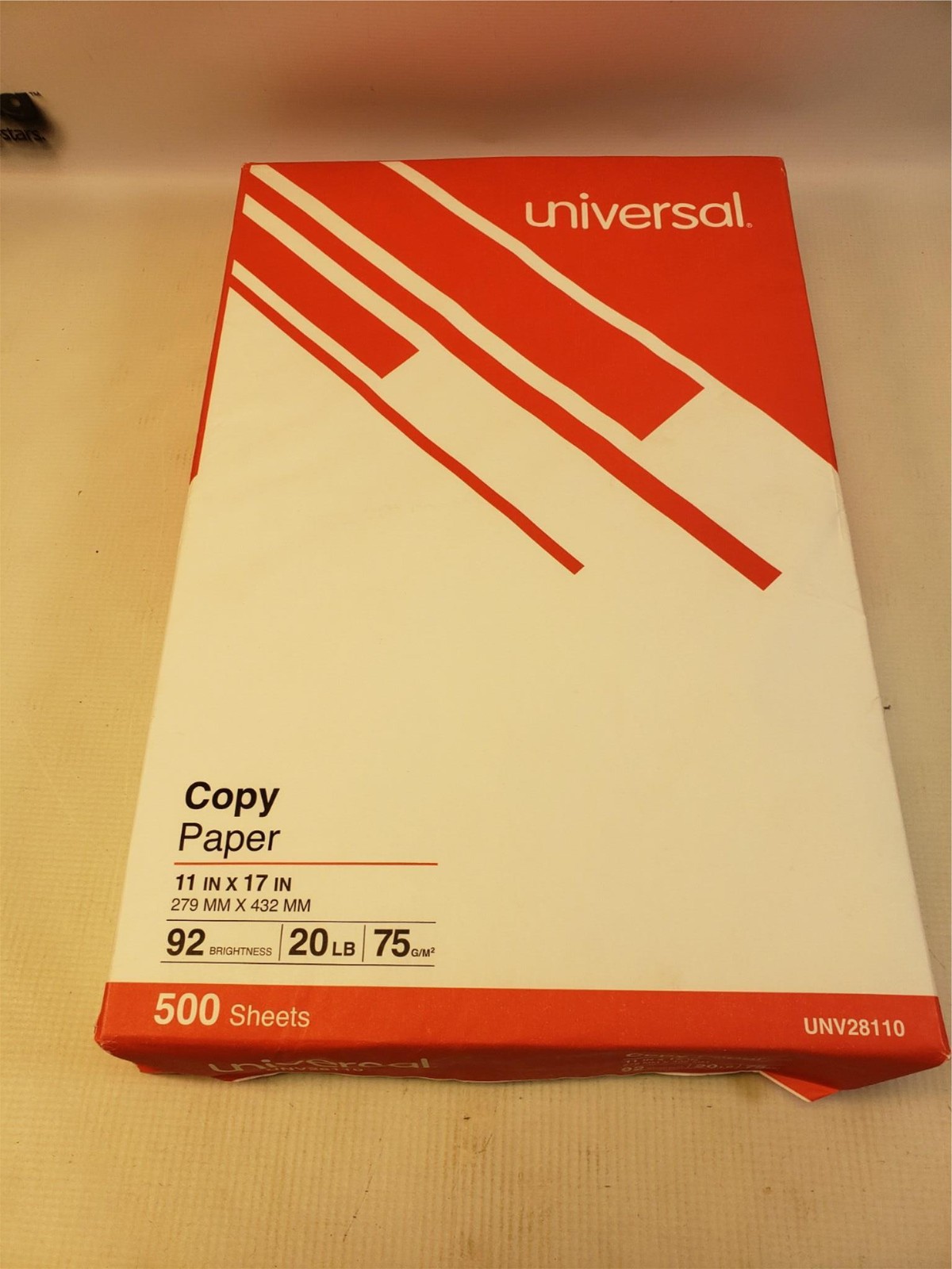 Universal Copy Paper 11×17 20lb 92 Bright White Ledger Size Ream 500 Sheets