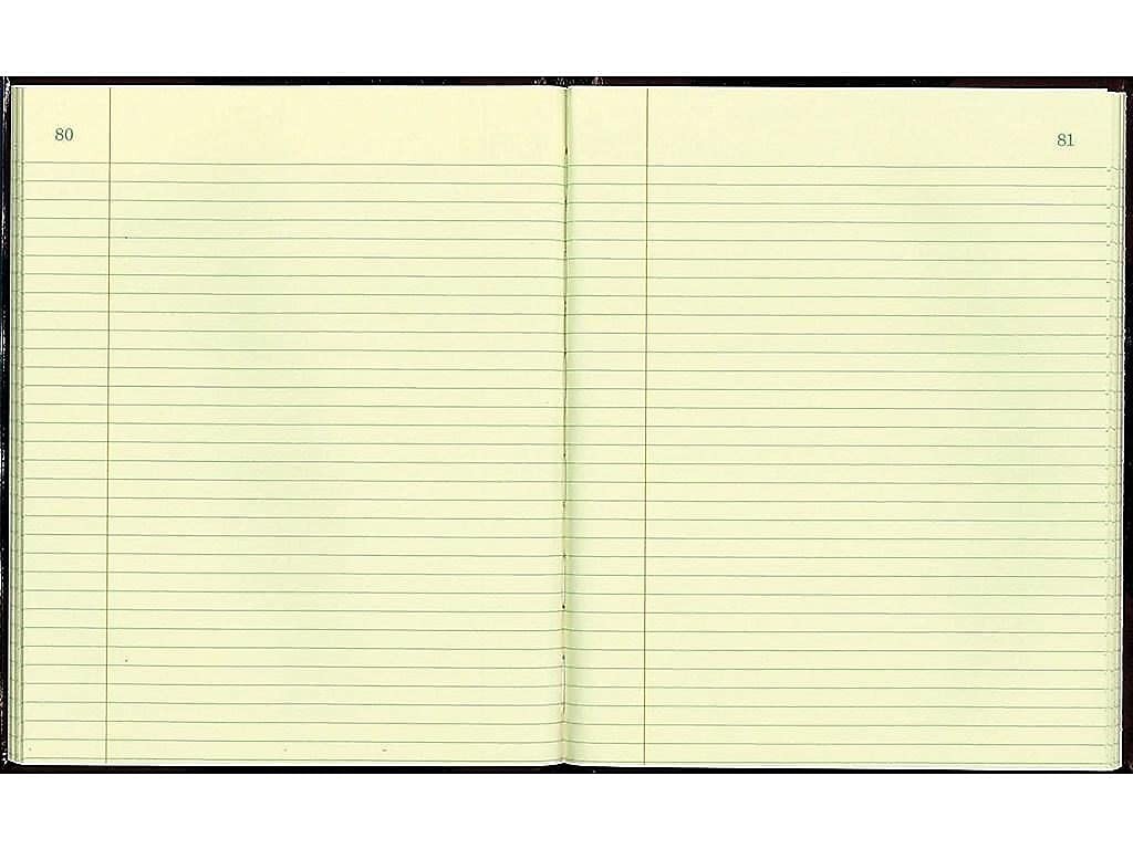 NATIONAL Brand Texhide Series Record Book, 10 x 8 inches, Black/Burgundy