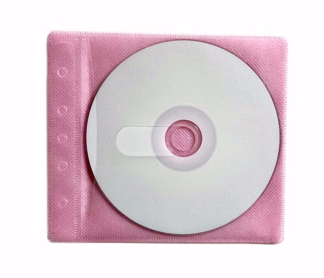 500 Non Woven CD DVD Multi Color Double Sided Plastic Sleeve – HOLD 1000 discs