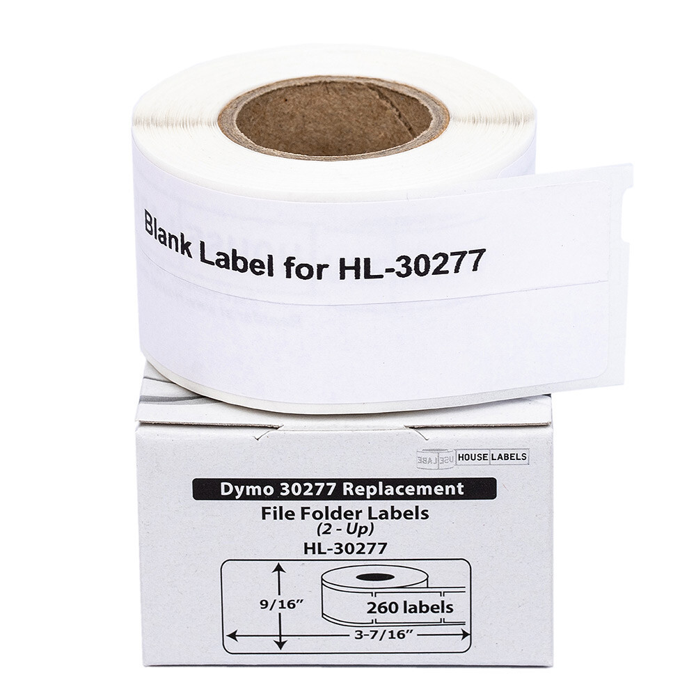 DYMO 30277 File Folder Labels (2-up) (9/16″ x 3-7/16″) – (1) Roll of 260