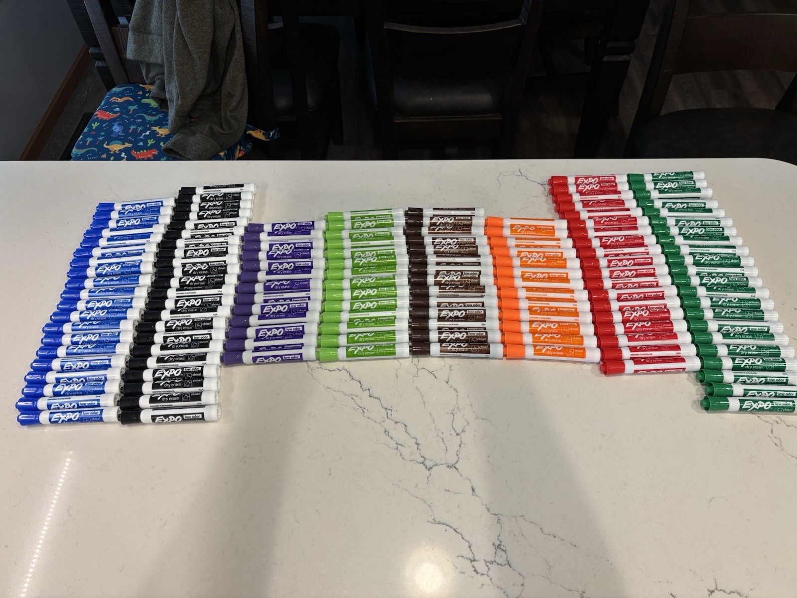 ✅ Expo Low Odor Markers Chisel Tip Dry Erase Markers Lot Of 137 Multi Colors!✅
