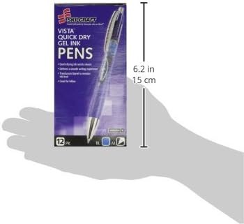 SKILCRAFT Vista Retractable Gel Pens (12 Pack)