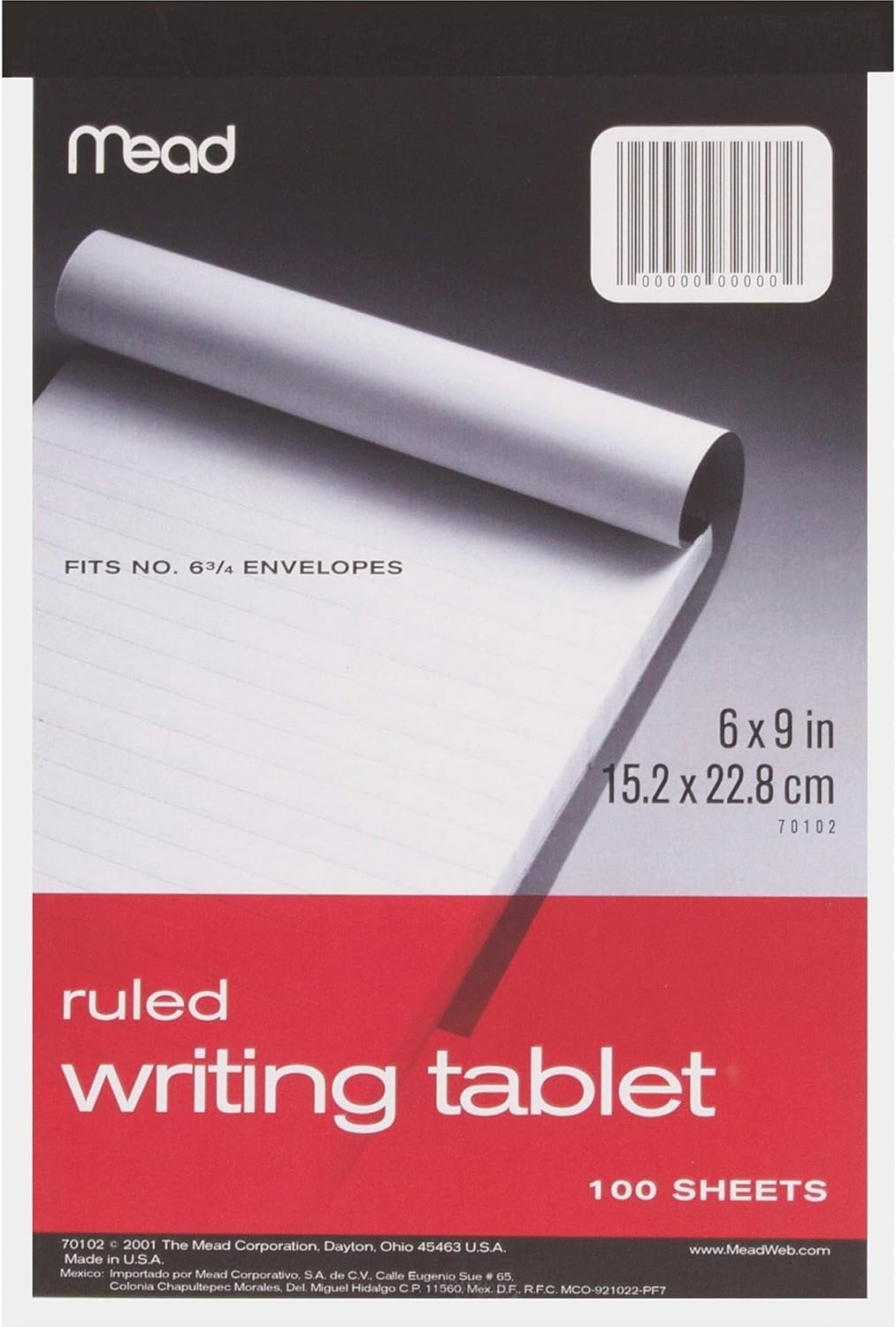 White Blank Writing Tablet 100 Sheets Topbound Note Paper 15×22 cm