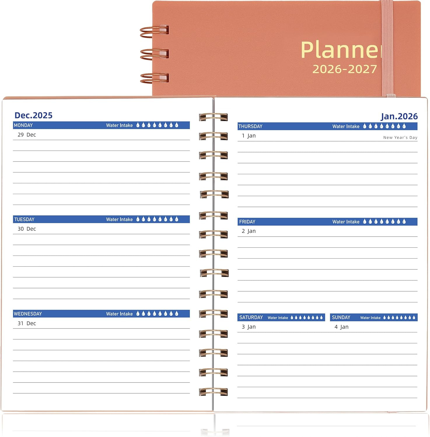 Day Planner 2026-2027, 2026 Weekly and Monthly Planner, Jan 2026-Jun 2027, 18 Mo